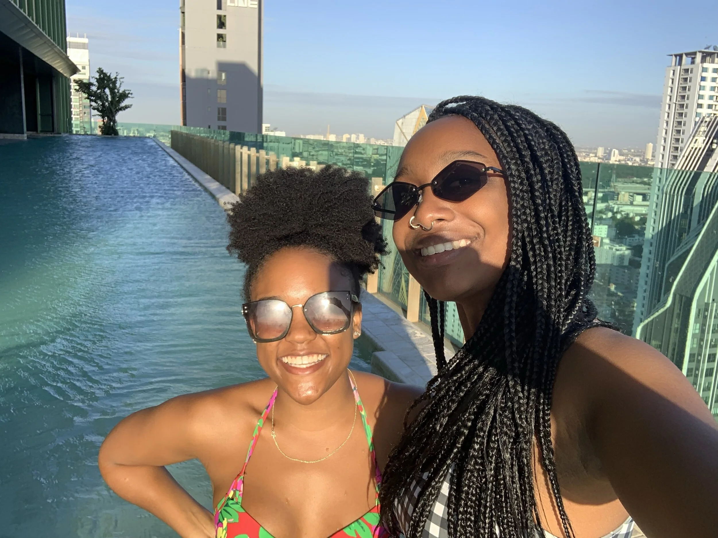 At the Airbnb infinity pool.