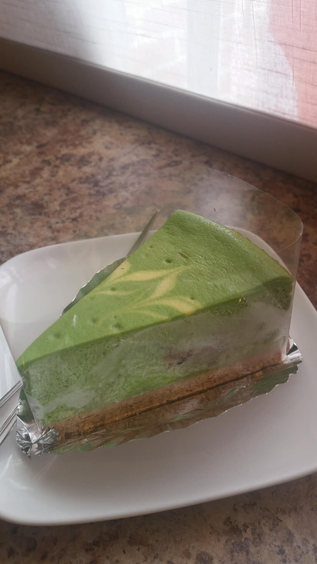 Green Tea Azuki Bean Cheese Cake