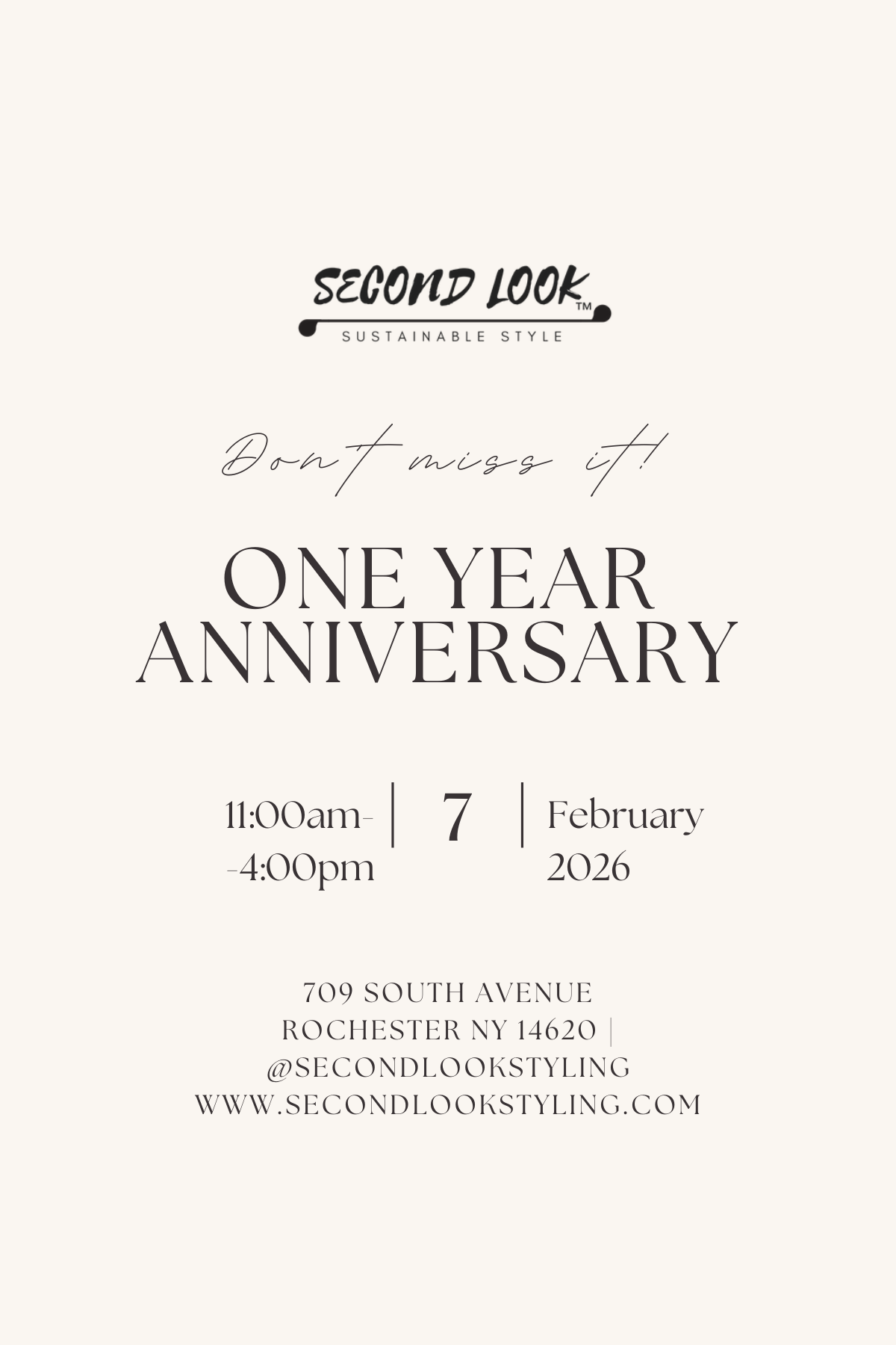 Second Look One Year Anniversary Party