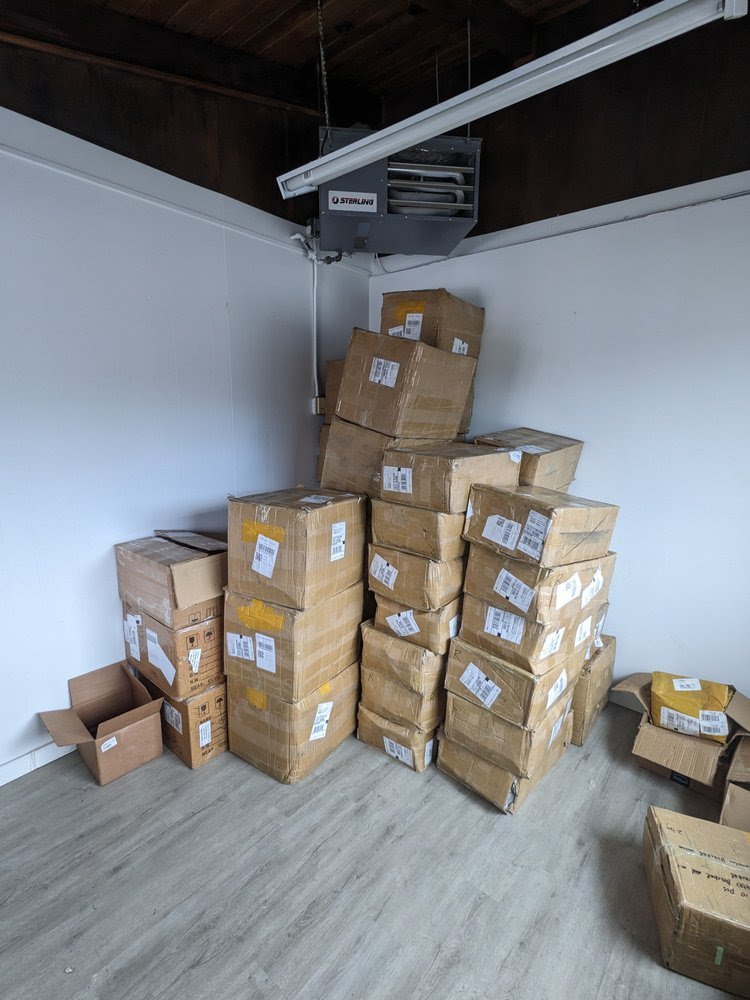 LOTS of parts came in last week. There are all the remaining welded boilers and sheet metal parts.