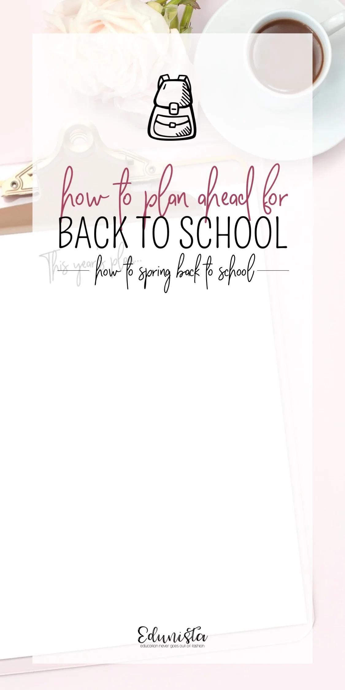 The first few weeks are so crazy! I've always planned out the first few weeks before leaving for the summer break but this post has really helped me take it to the next level! Check it out!