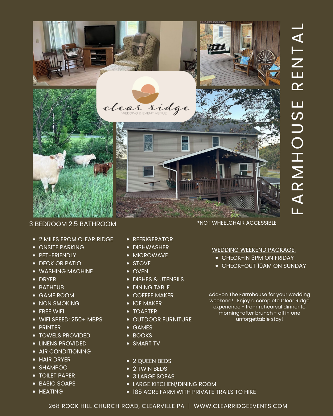 Introducing - The Farmhouse — Clear Ridge Wedding & Event Venue