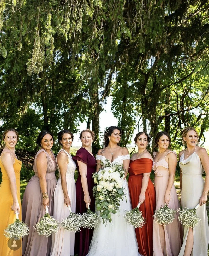 Bride and Bridesmaids at PA Wedding Venue