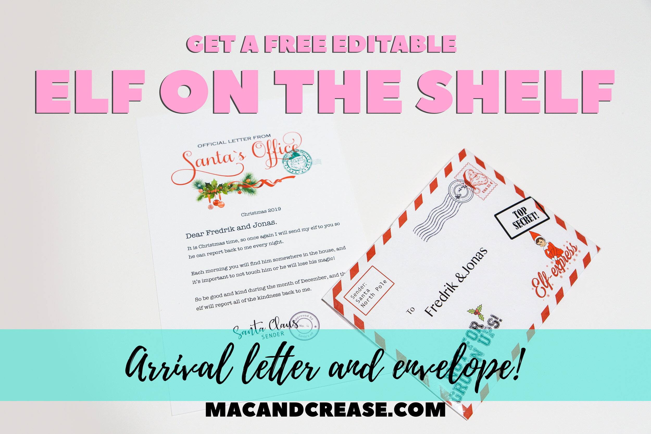 Get An Elf On The Shelf Arrival Letter *Free Download* — Ellie Is Making It!