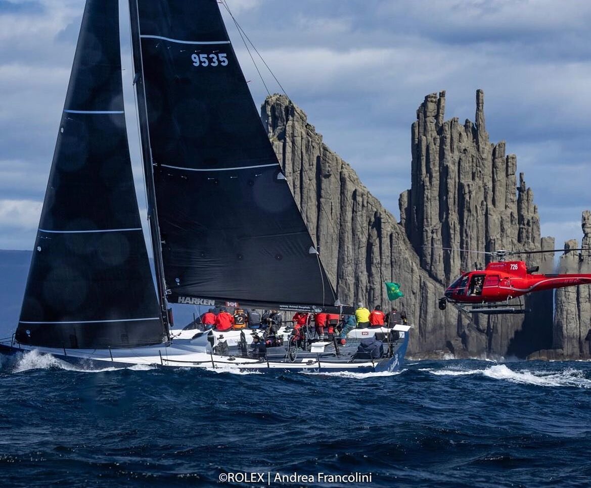 Great capture of us in action of the south Tasmanian coast by @afrancolini for Rolex.