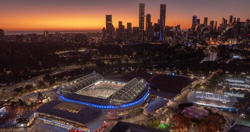 A historic year for @tennisaustralia welcoming over 1m attendees over the tournament. This event is truly remarkable &amp; we love working with the excellent TA team as their exclusive aerial filming provider giving their international audiences view