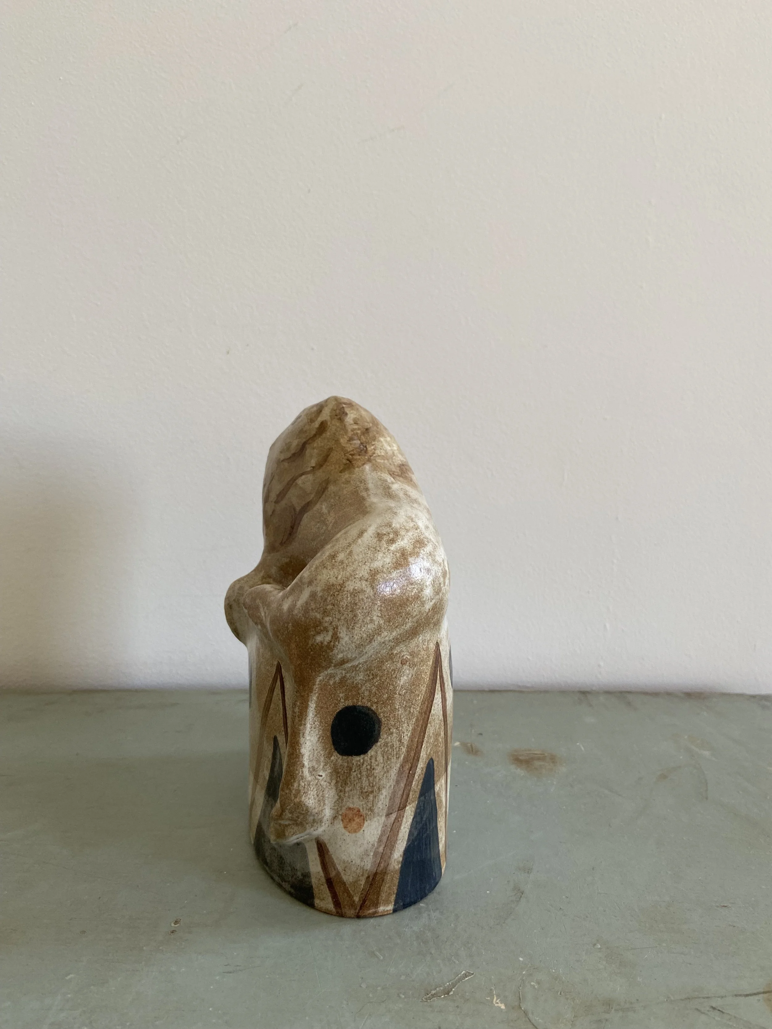 Handmade ceramic lion by Charlotte Salt