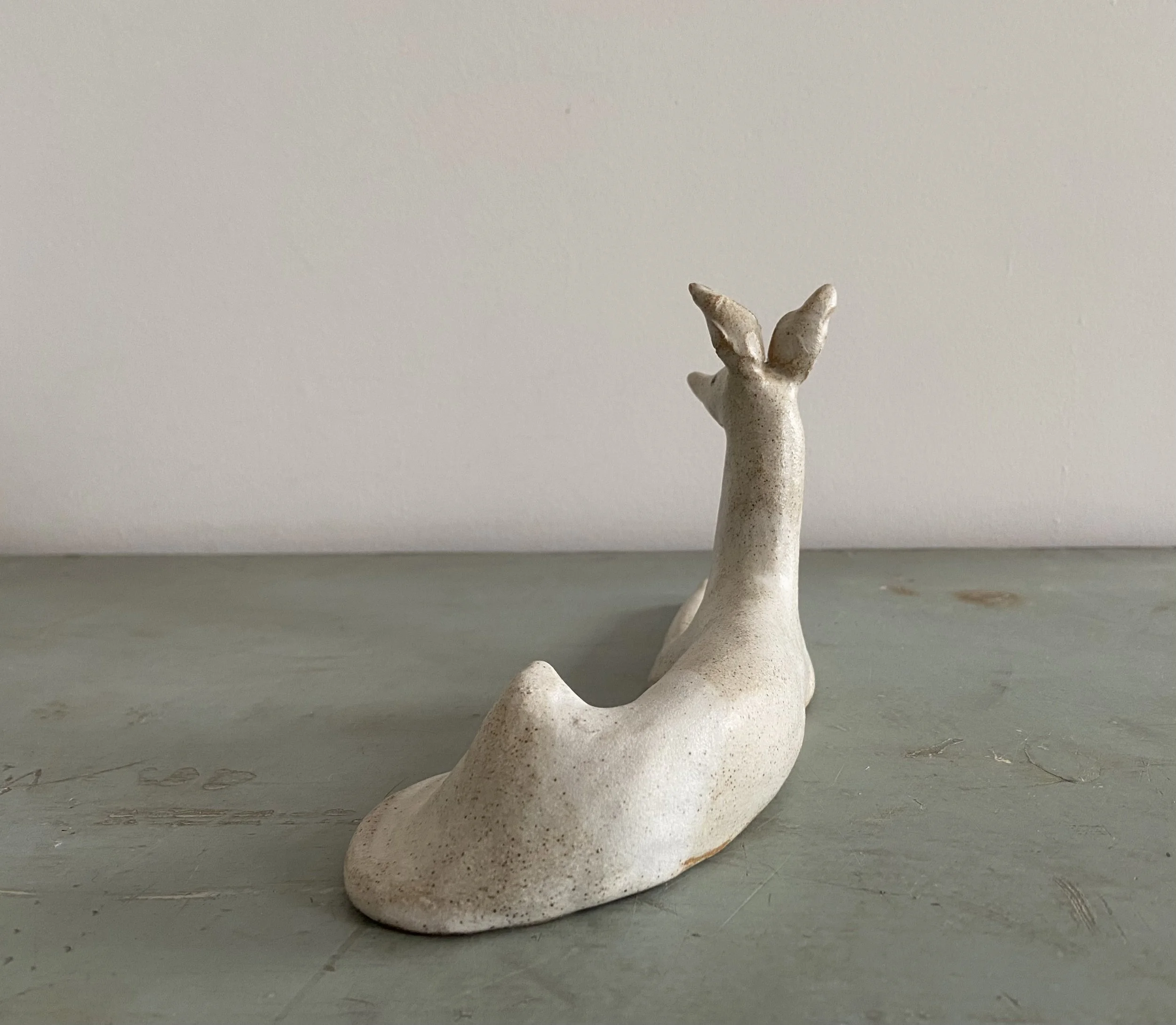 Ceramic hound by Charlotte Salt