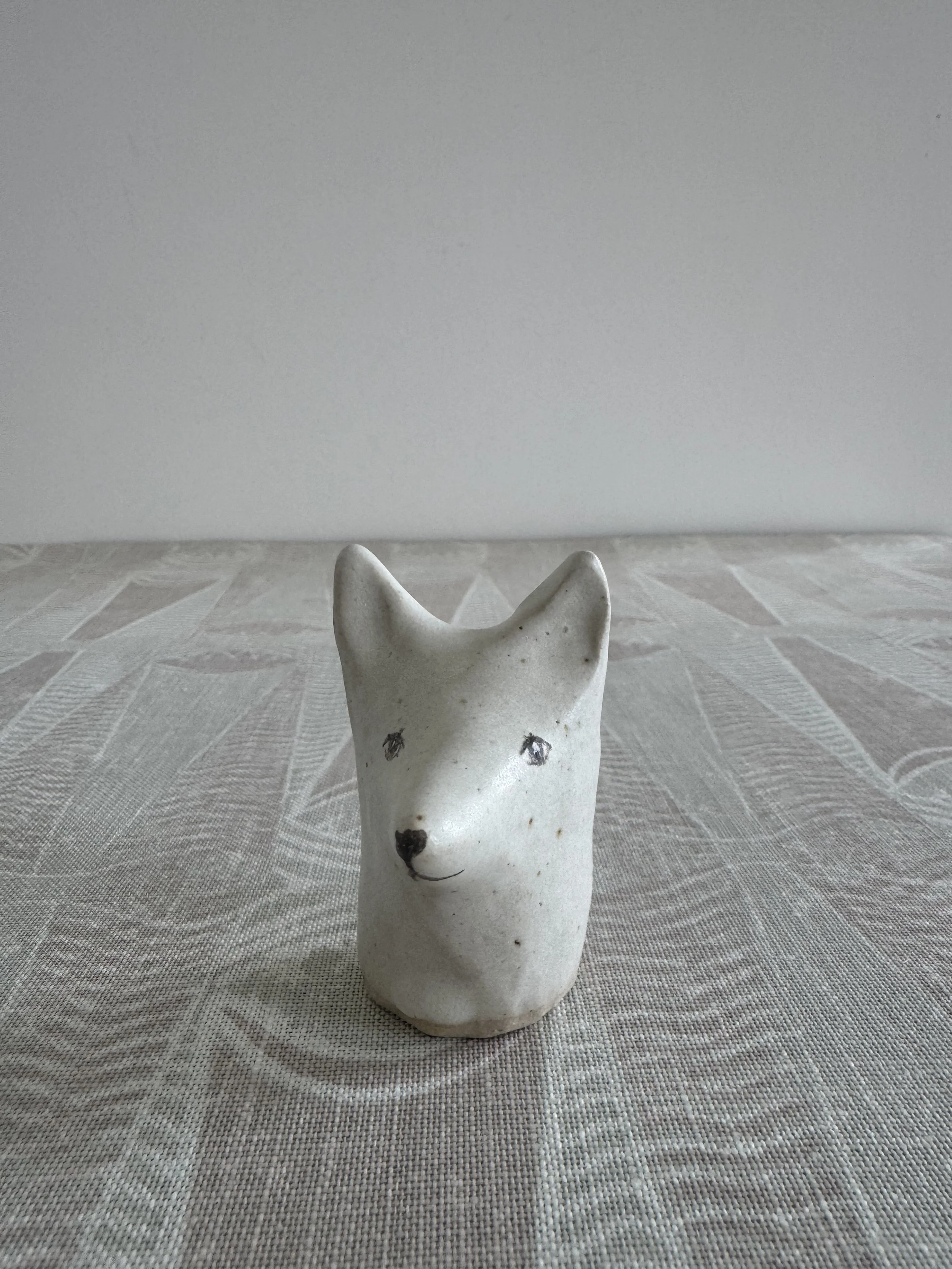 ceramic foxy type by Charlotte Salt