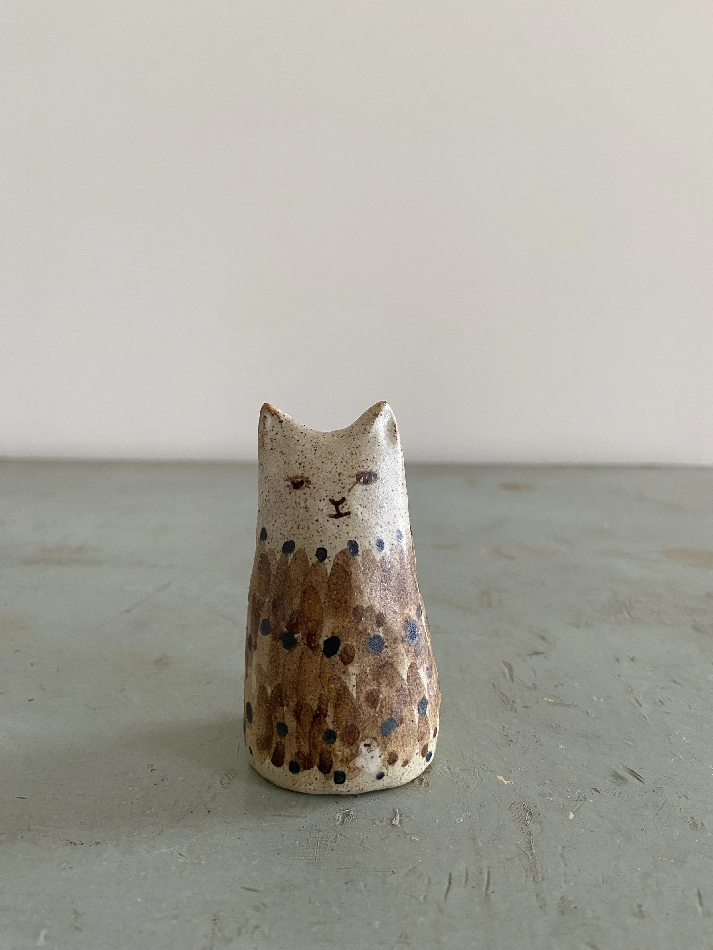 Handmade ceramic cats  by Charlotte Salt