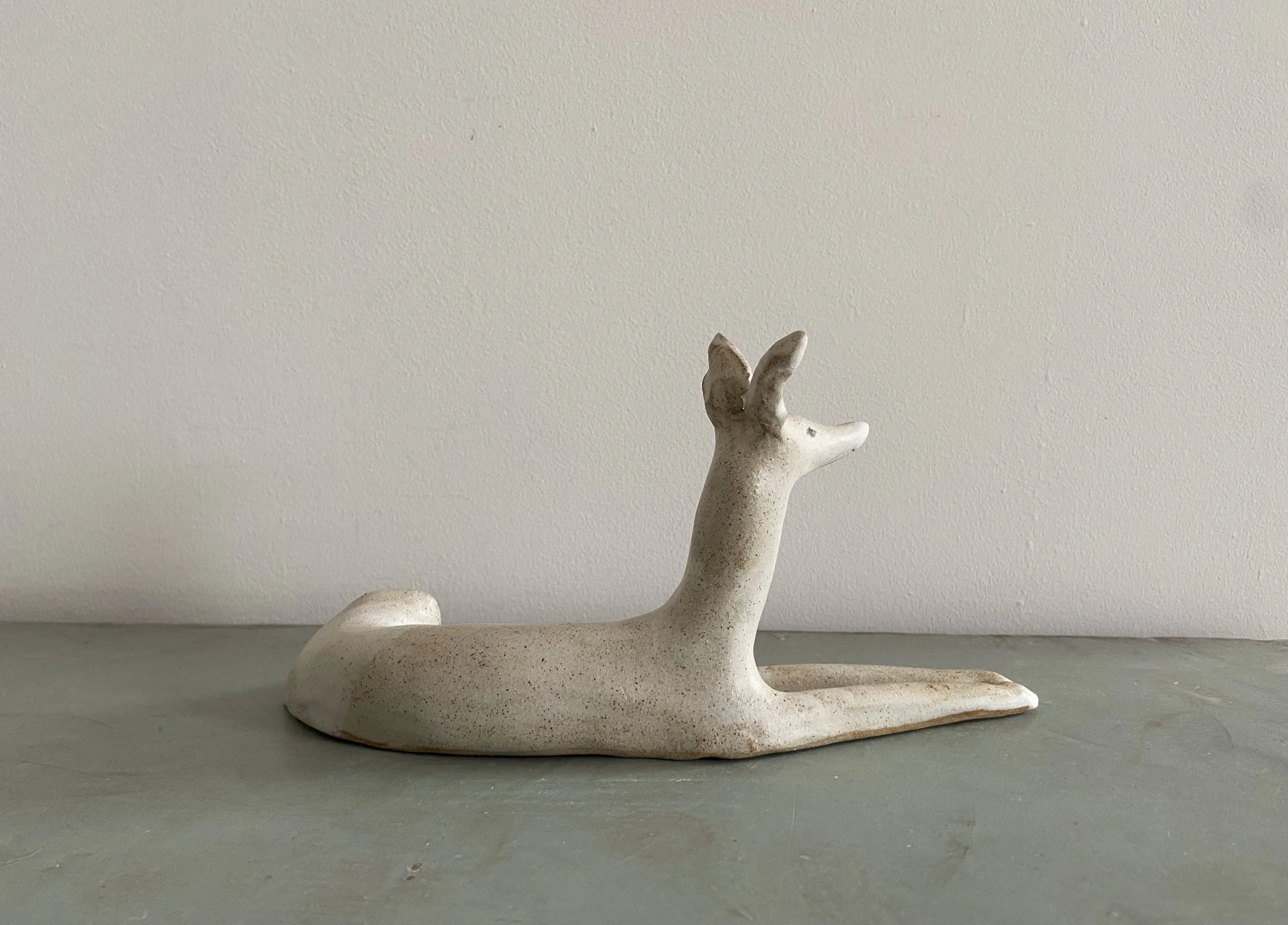 Ceramic hound by Charlotte Salt