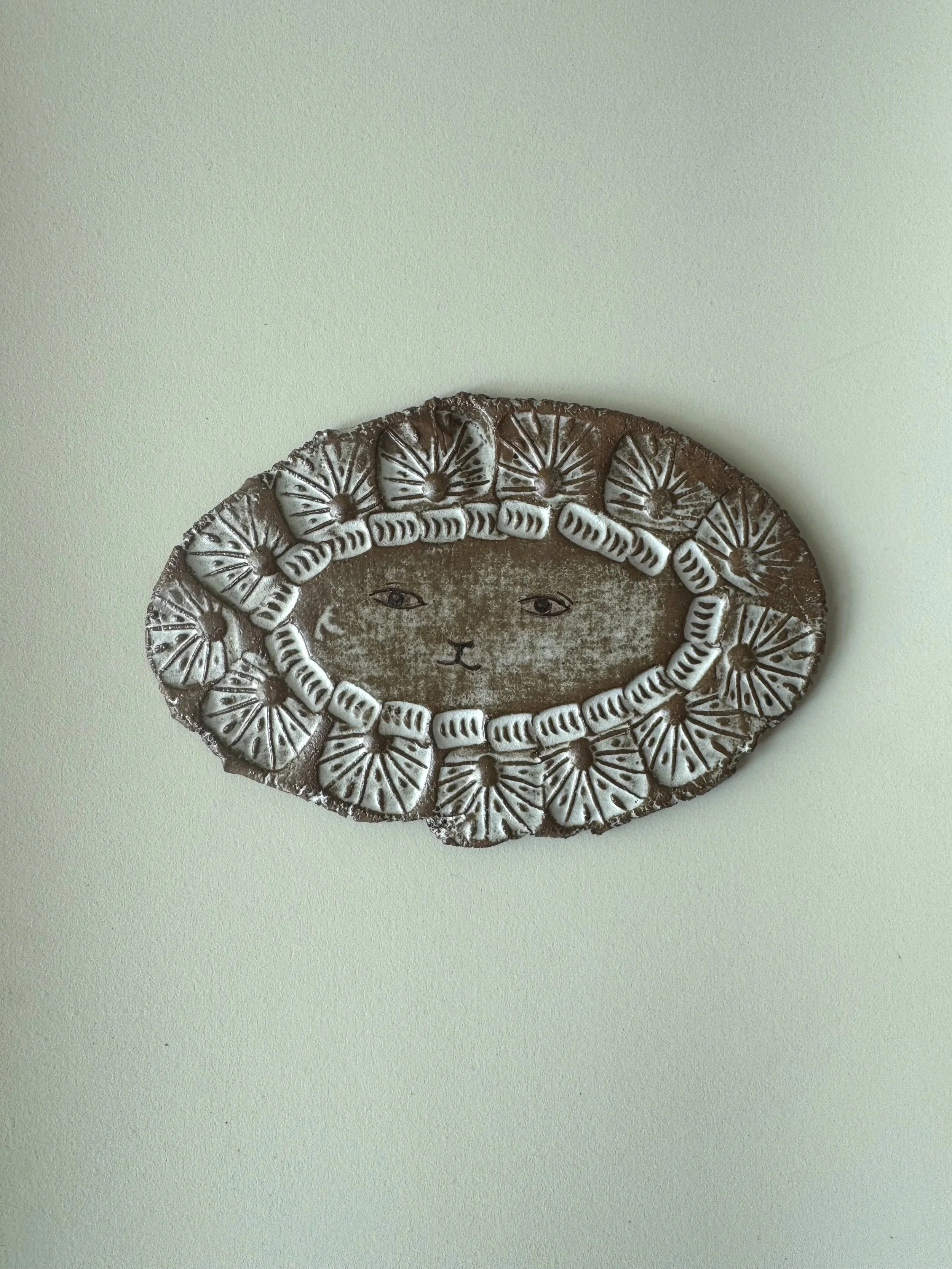 Rustic Brown Lion Face