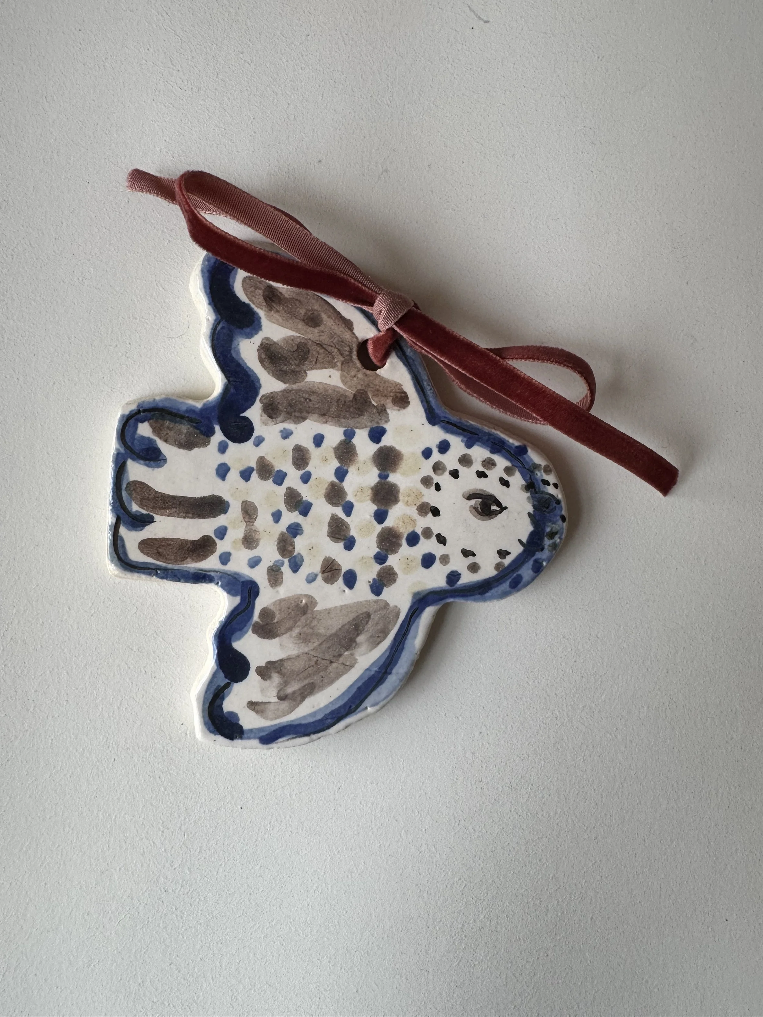 Ceramic owl decoration by Charlotte Salt