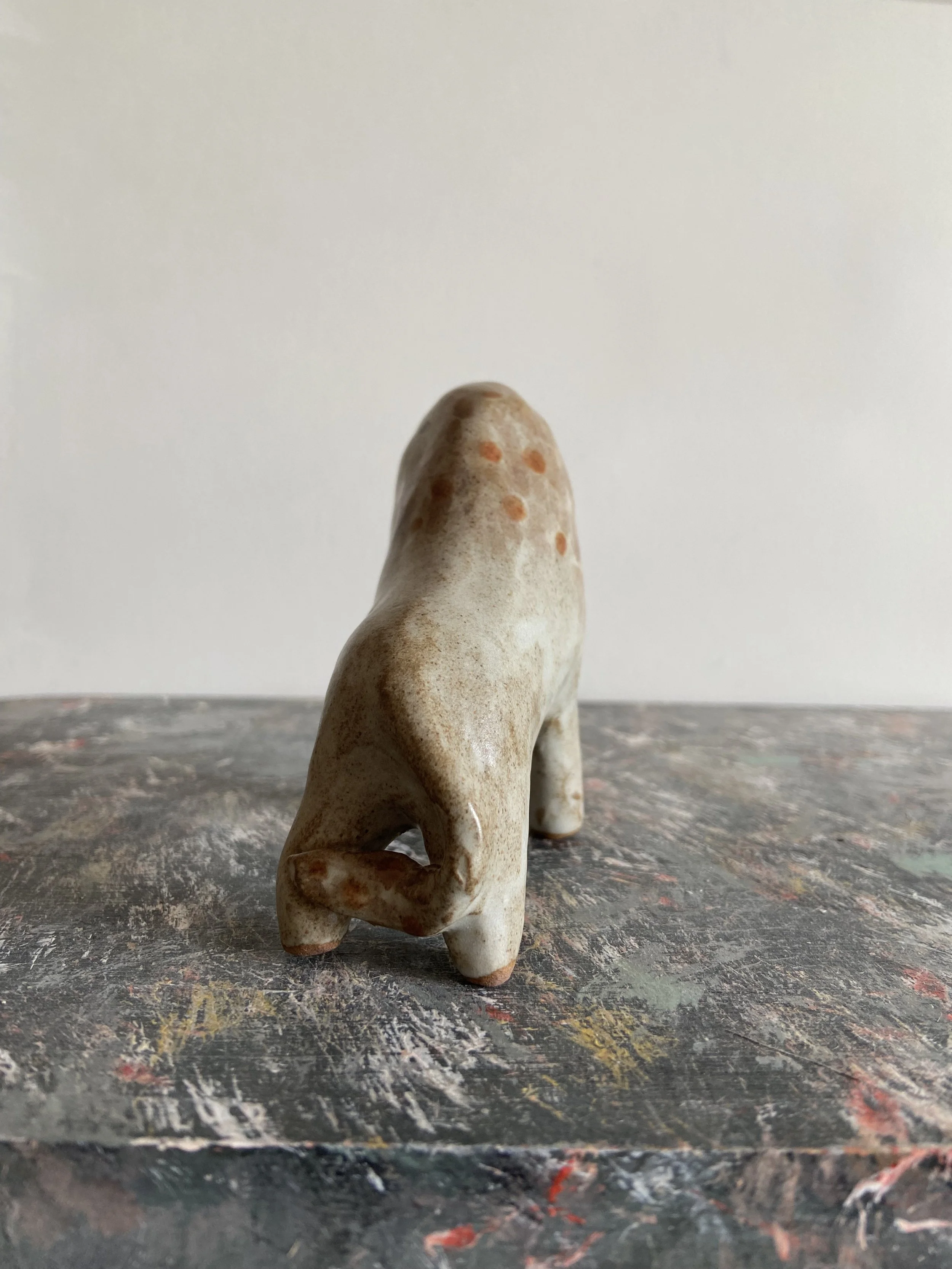 Handmade ceramic lion by Charlotte Salt