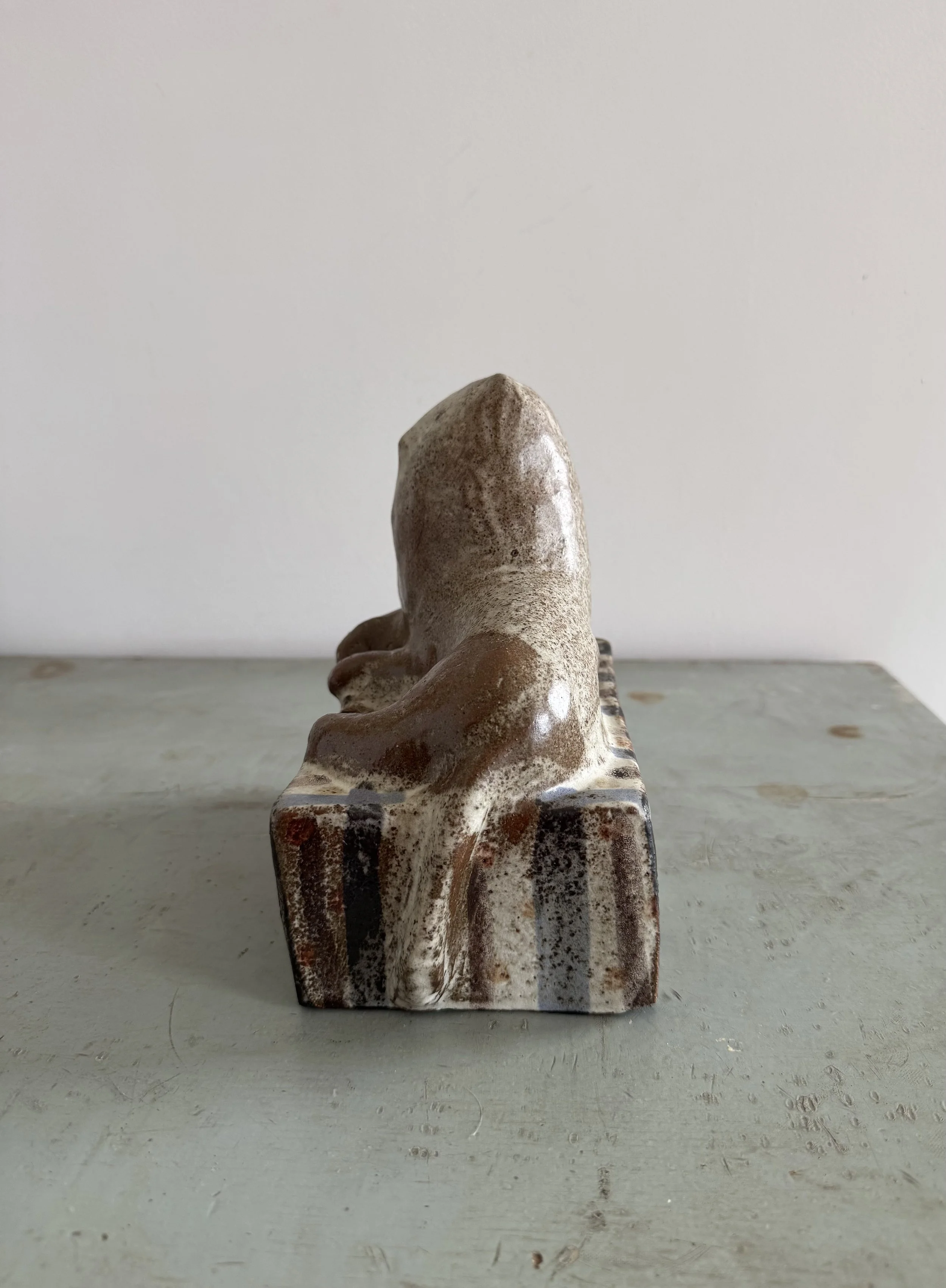 Ceramic lions by Charlotte salt