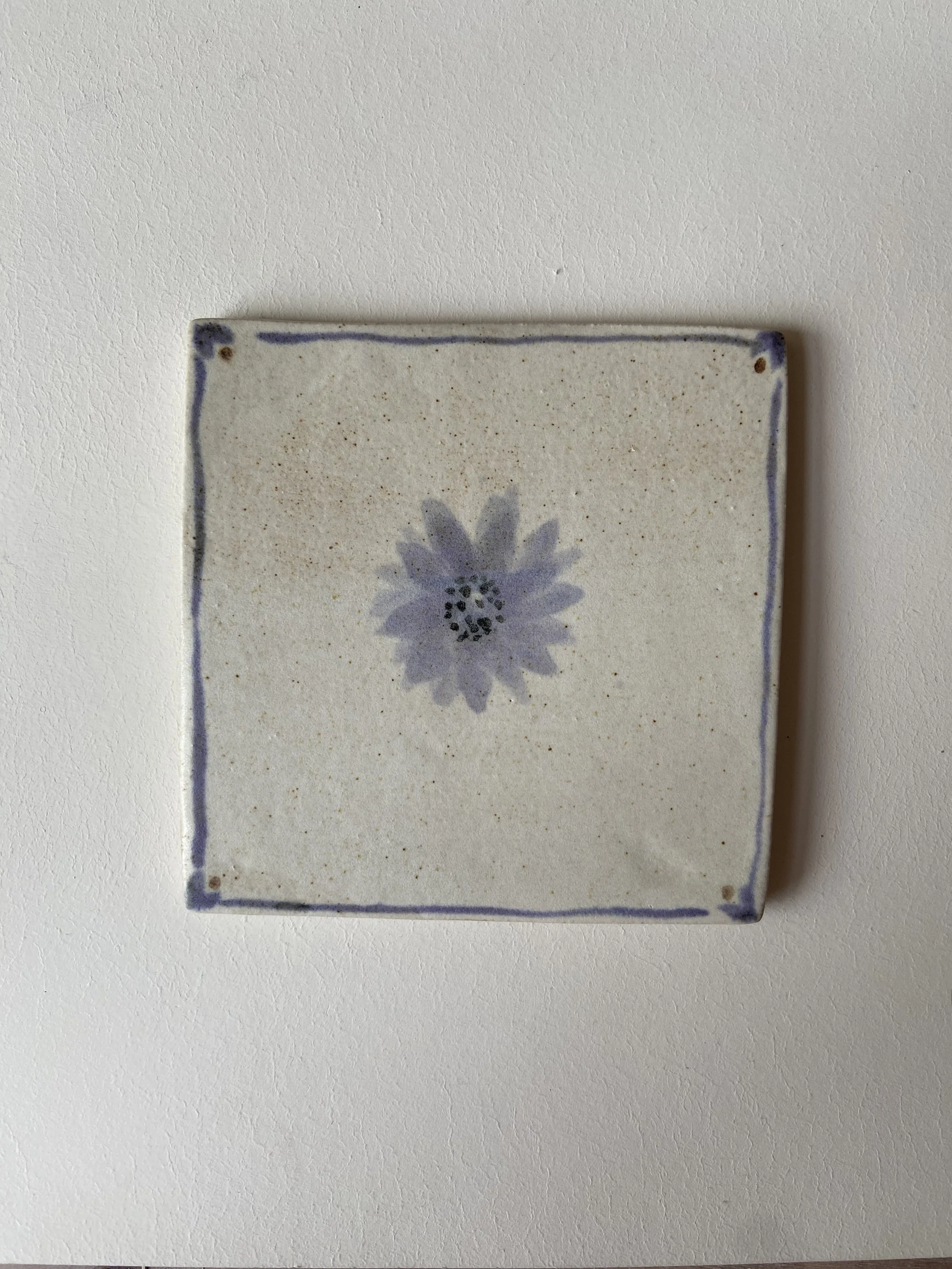 Blue & White Flower Tile