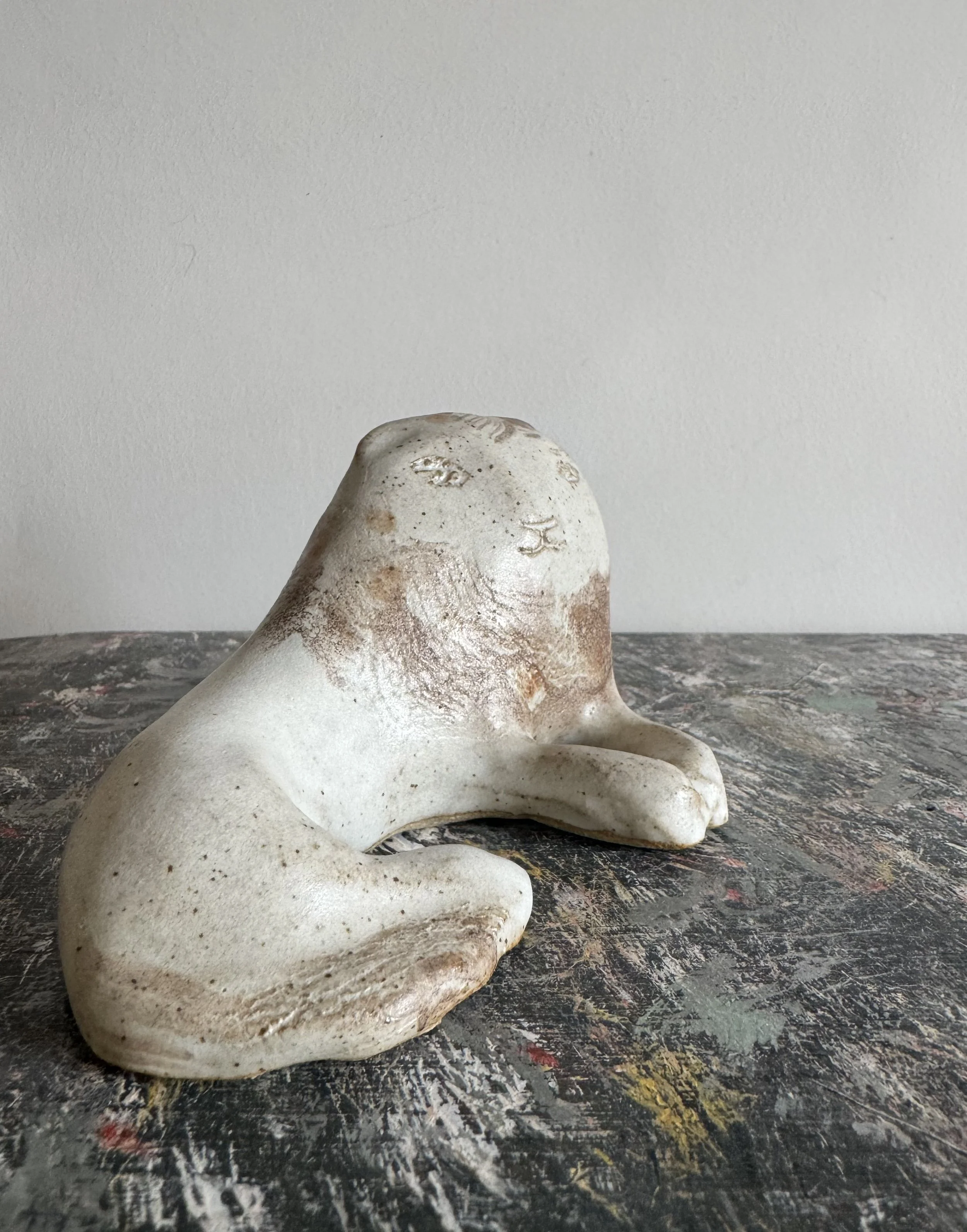 Ceramic Lions by Charlotte Salt