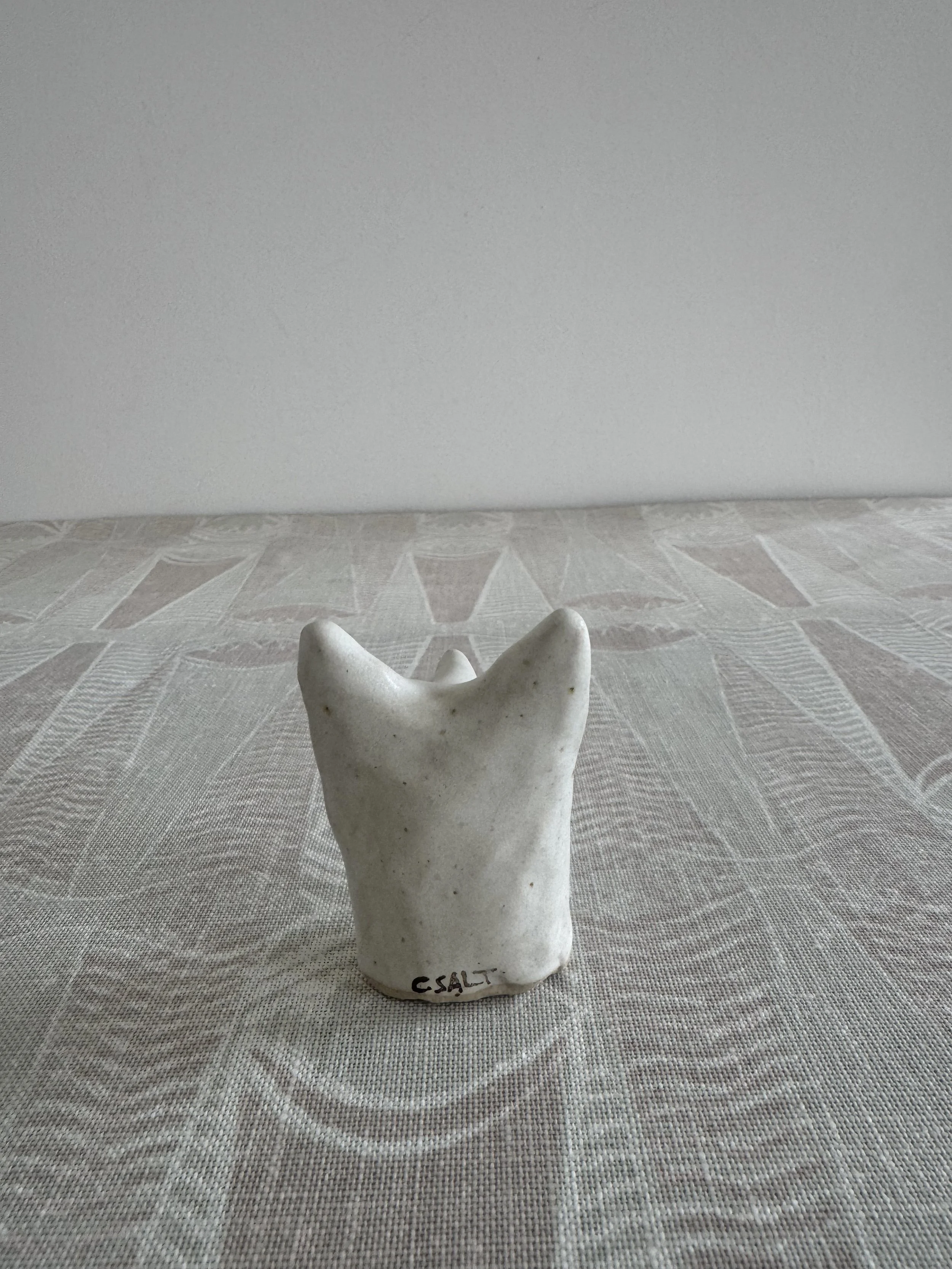 ceramic foxy type by Charlotte Salt