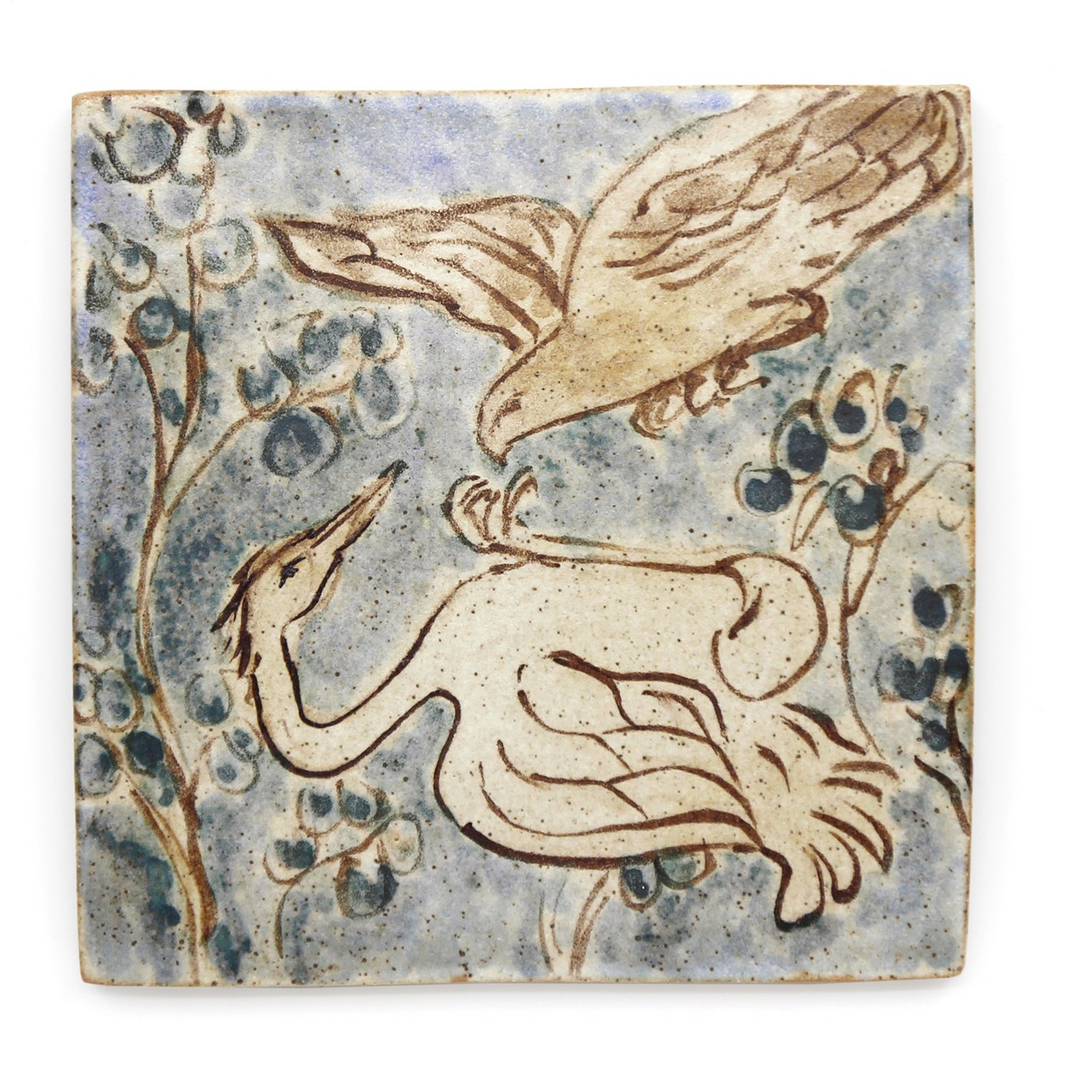 Tapestry Falcon swoops on a heron Cutout2.JPG