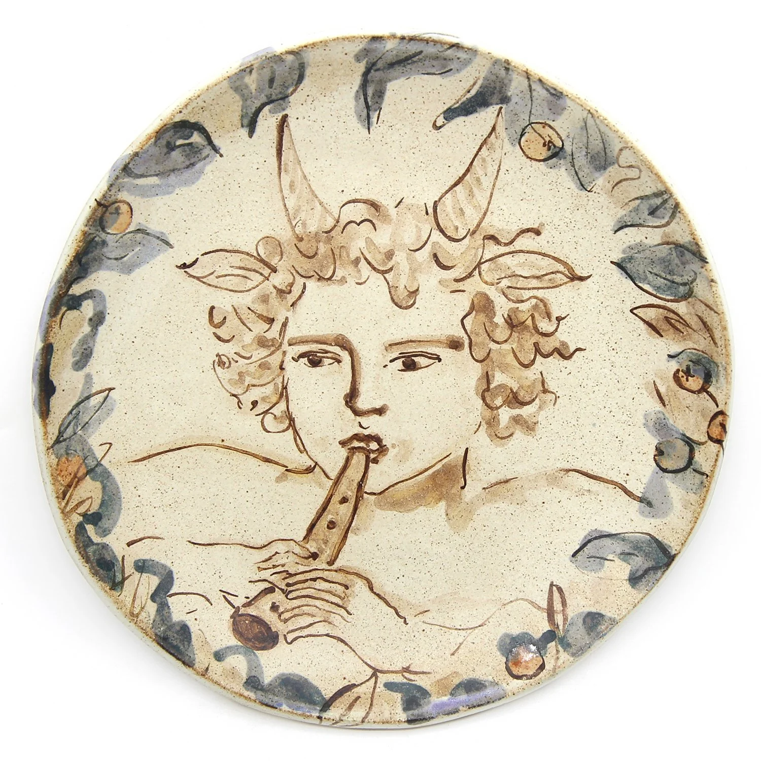 Tapestry Faun Playing a Pipe Cutout1.JPG