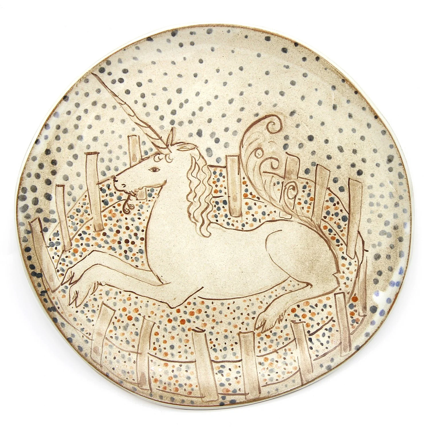 Tapestry Unicorn Rests in a Garden Cutout1.JPG