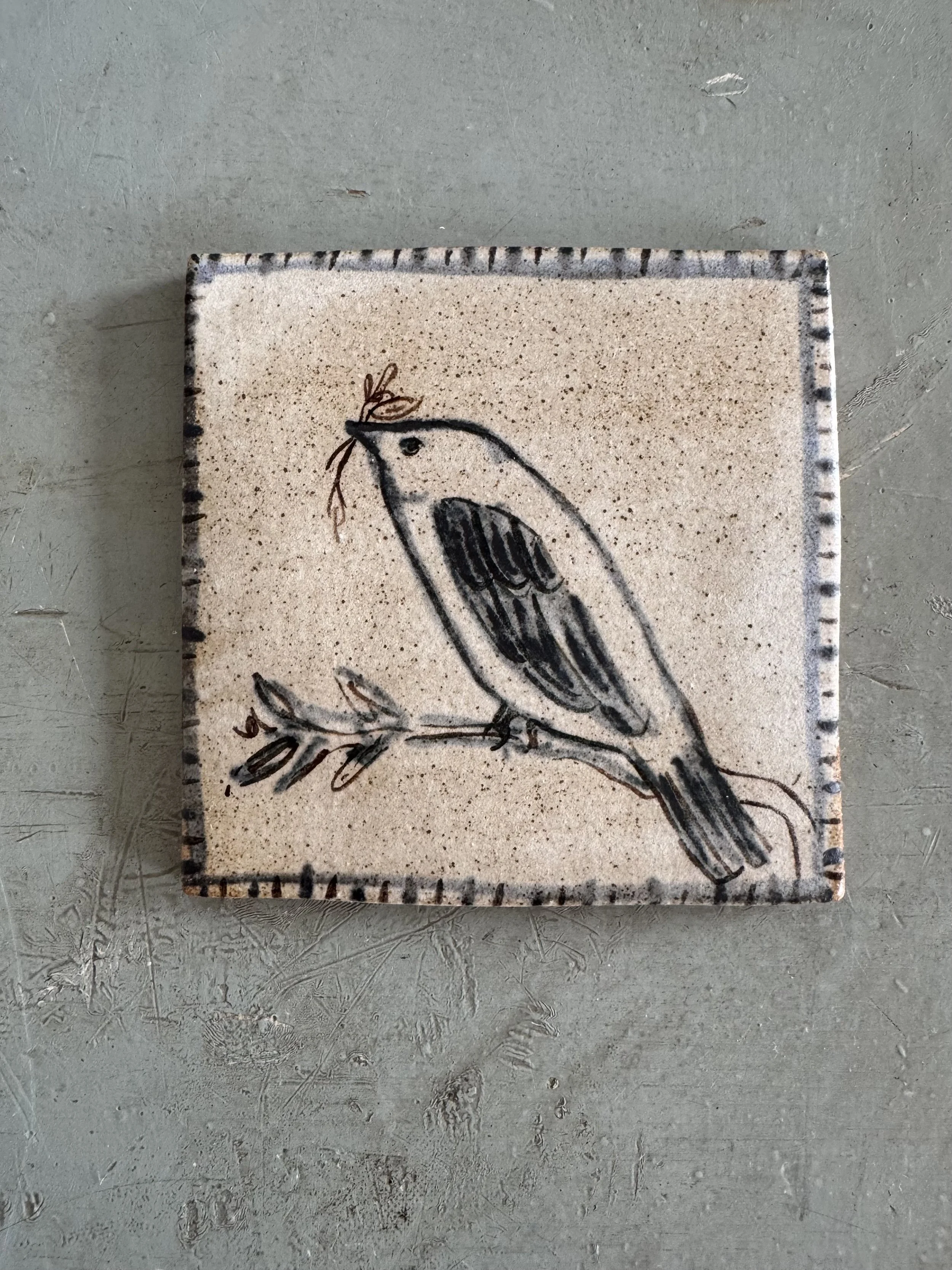 Handmade ceramic tiles by Charlotte salt