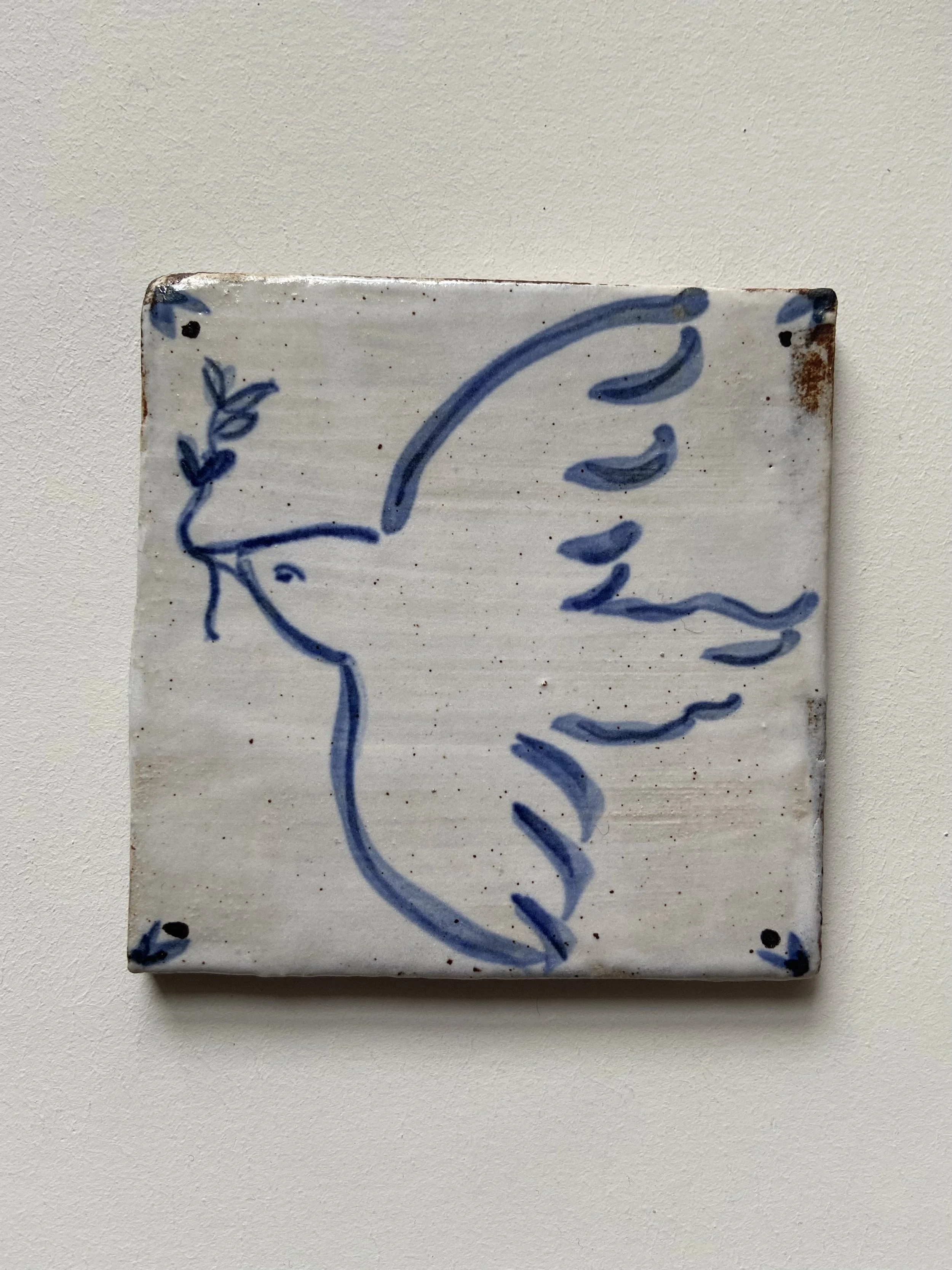 Handmade ceramic tiles by Charlotte Salt