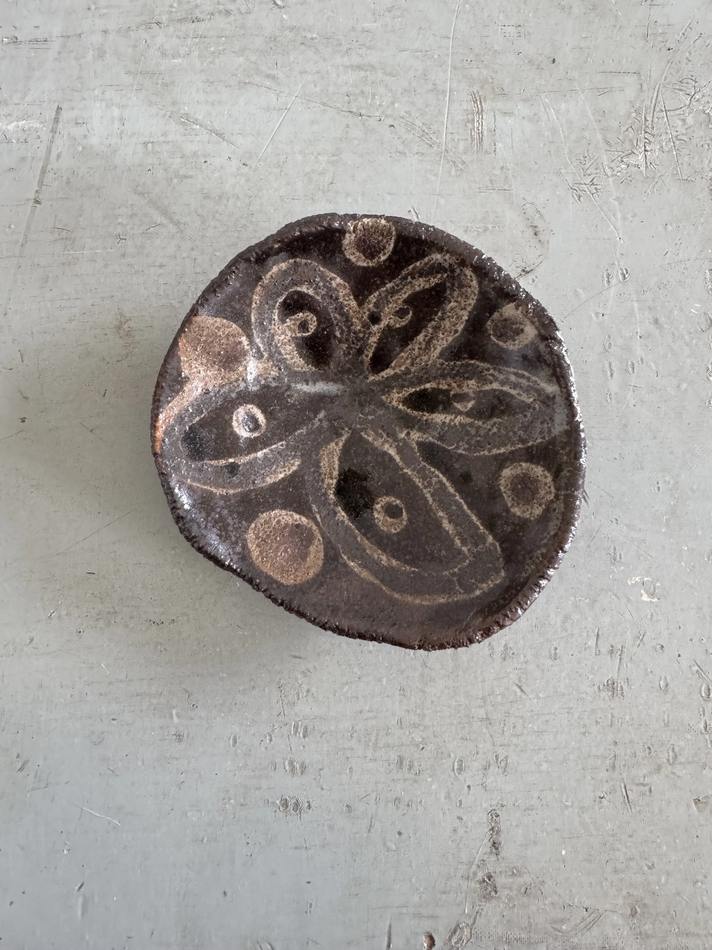 Pinched ceramic trinket dishes by Charlotte Salt