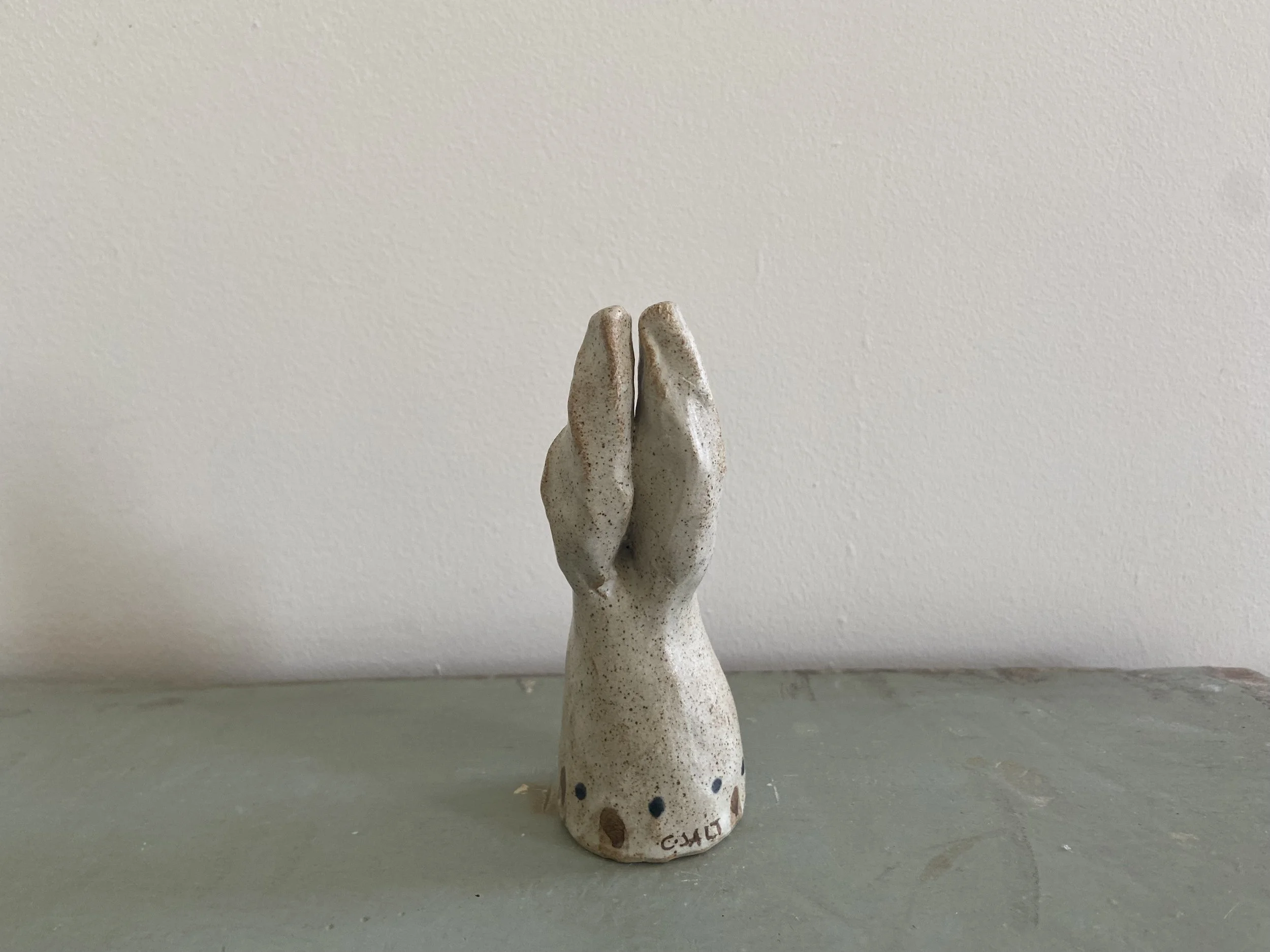 Handmade ceramic rabbits by Charlotte Salt