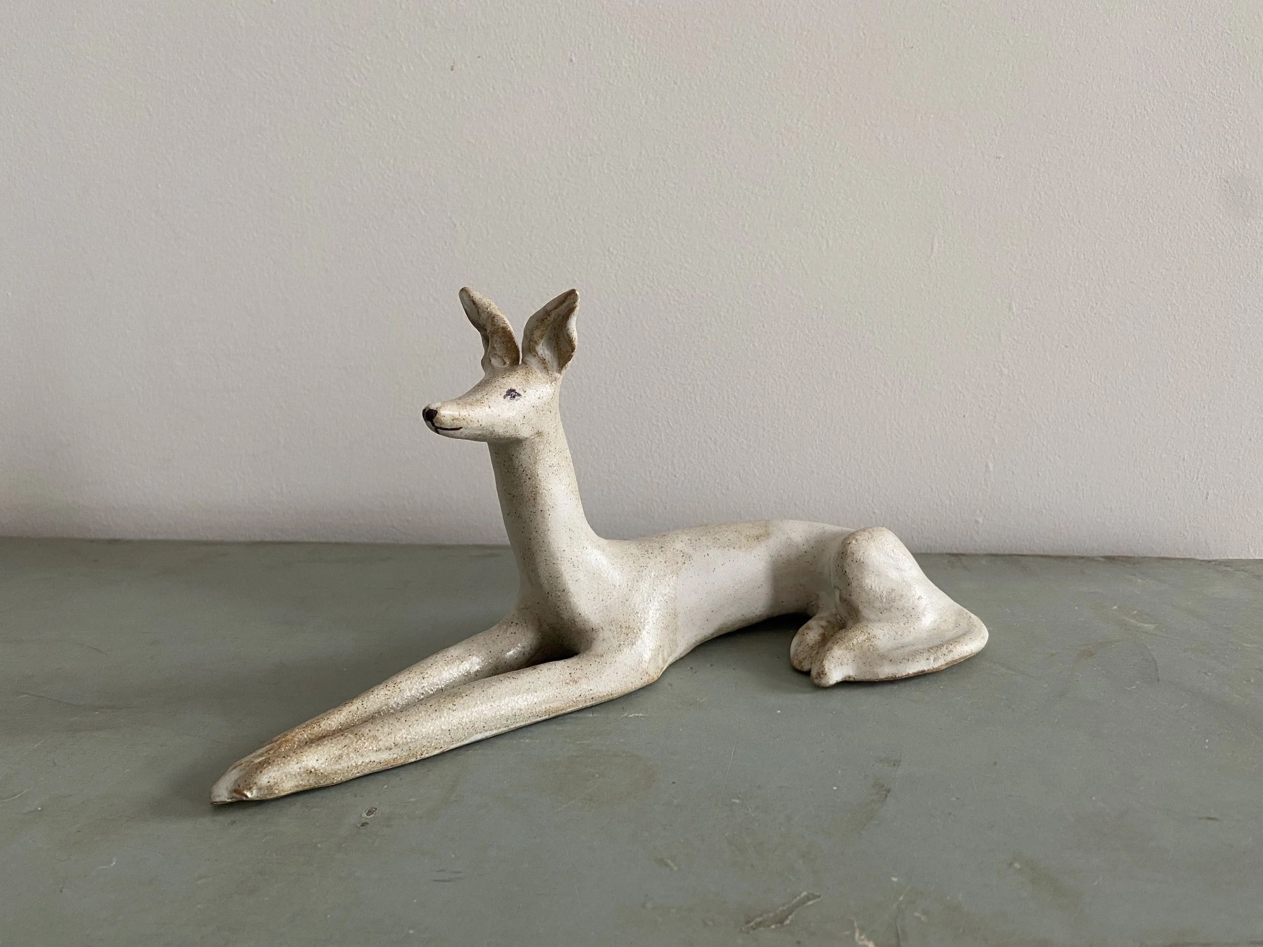 Ceramic hound by Charlotte Salt