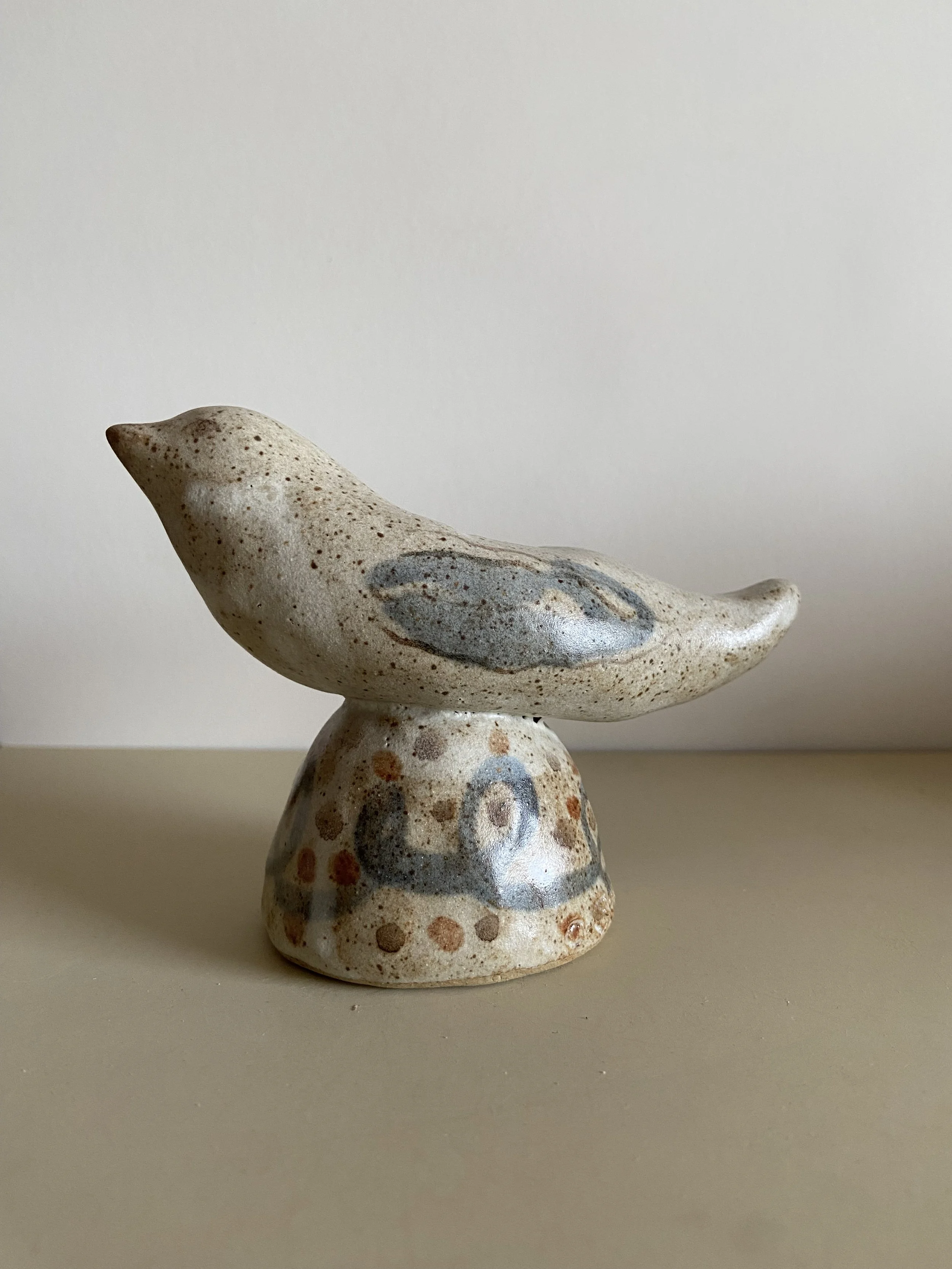 Ceramic bird candle holders by Charlotte Salt