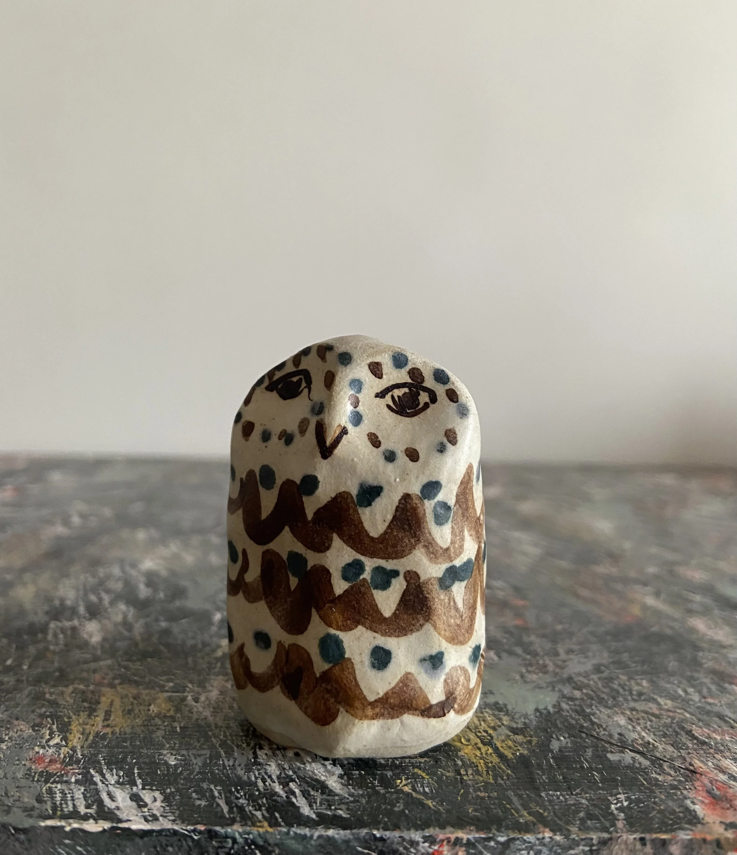 Ceramic owls by Charlotte Salt