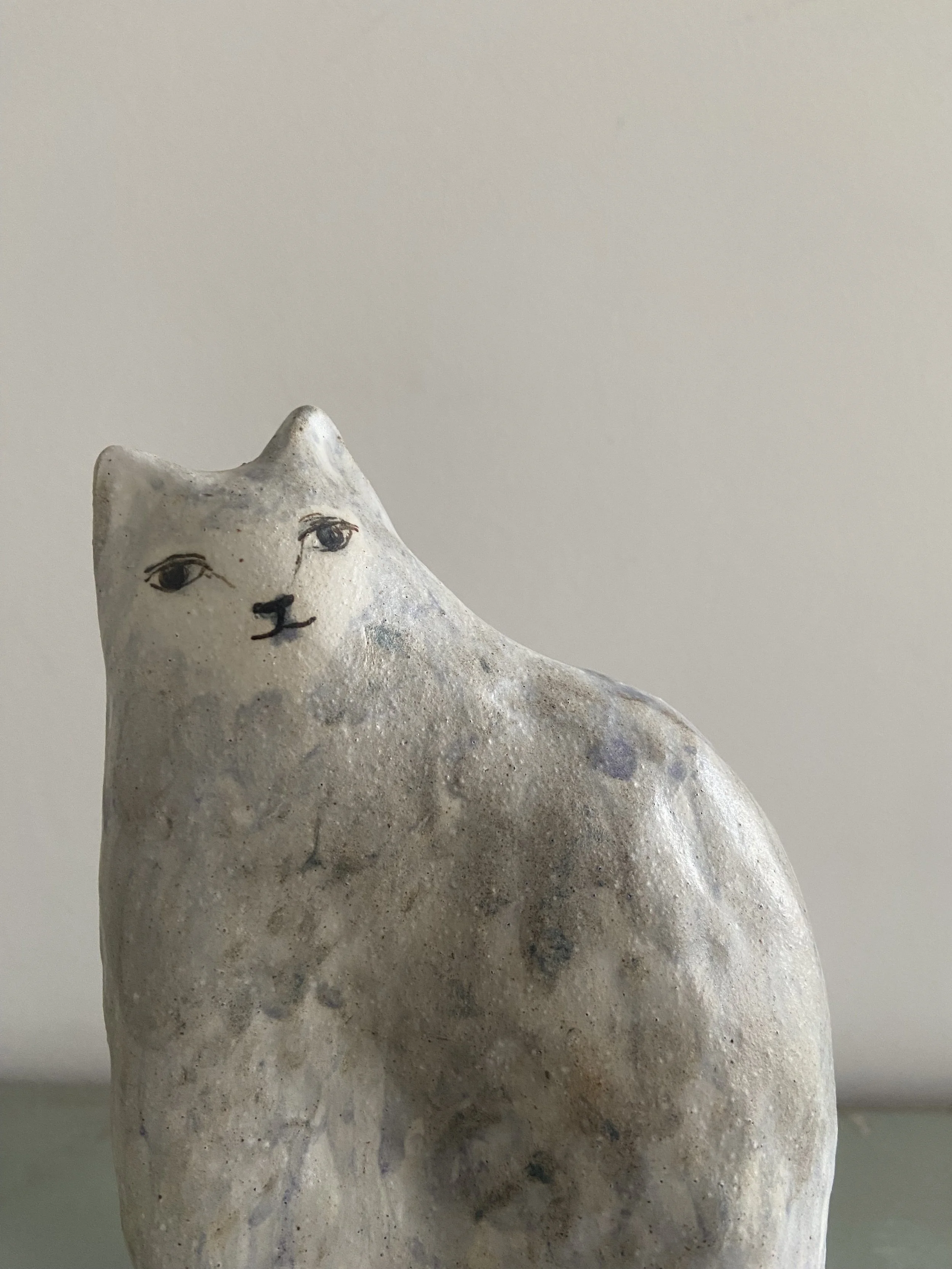 Handmade stoneware cats by Charlotte Salt
