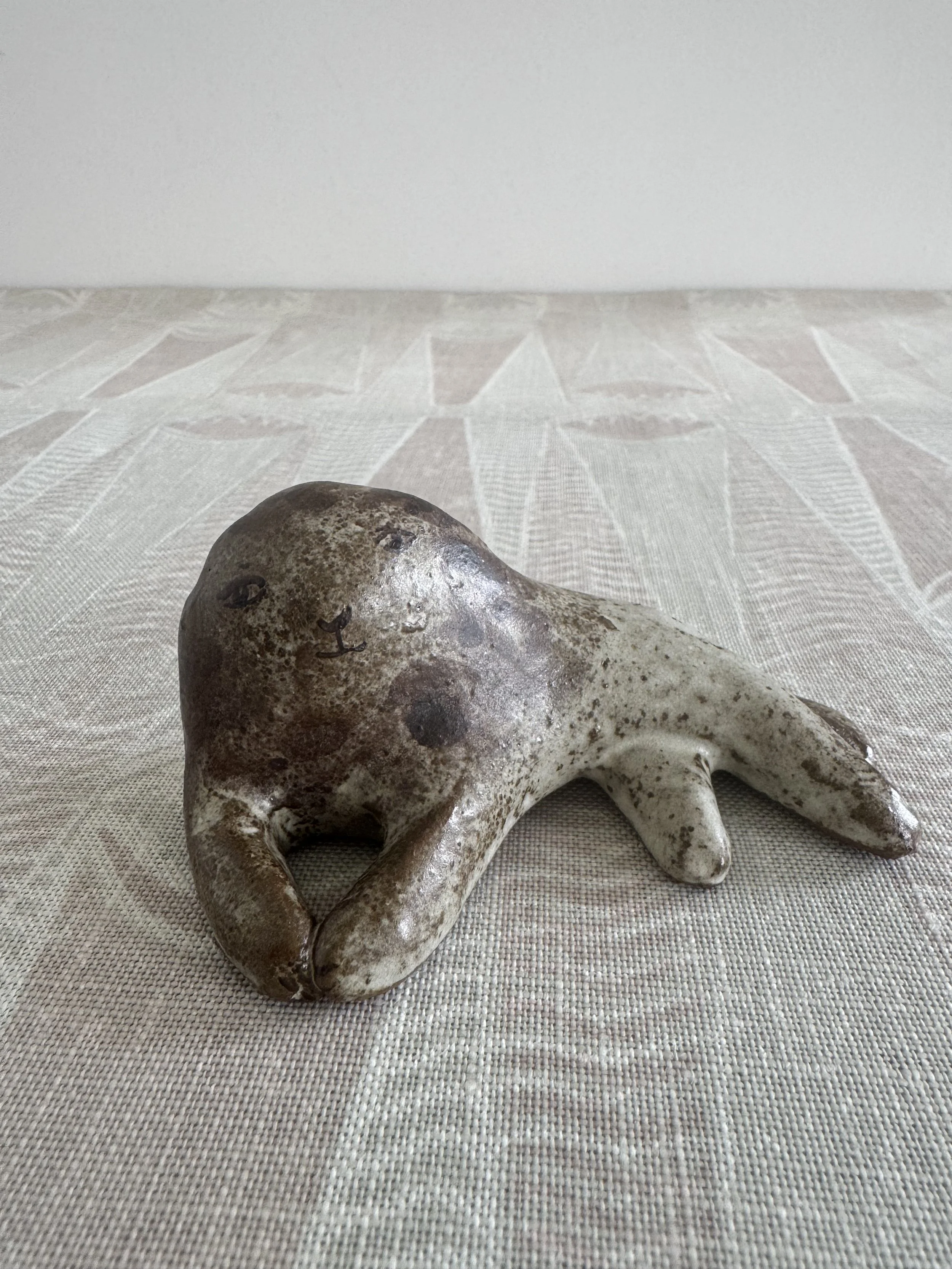 Stoneware Lions by Charlotte Salt