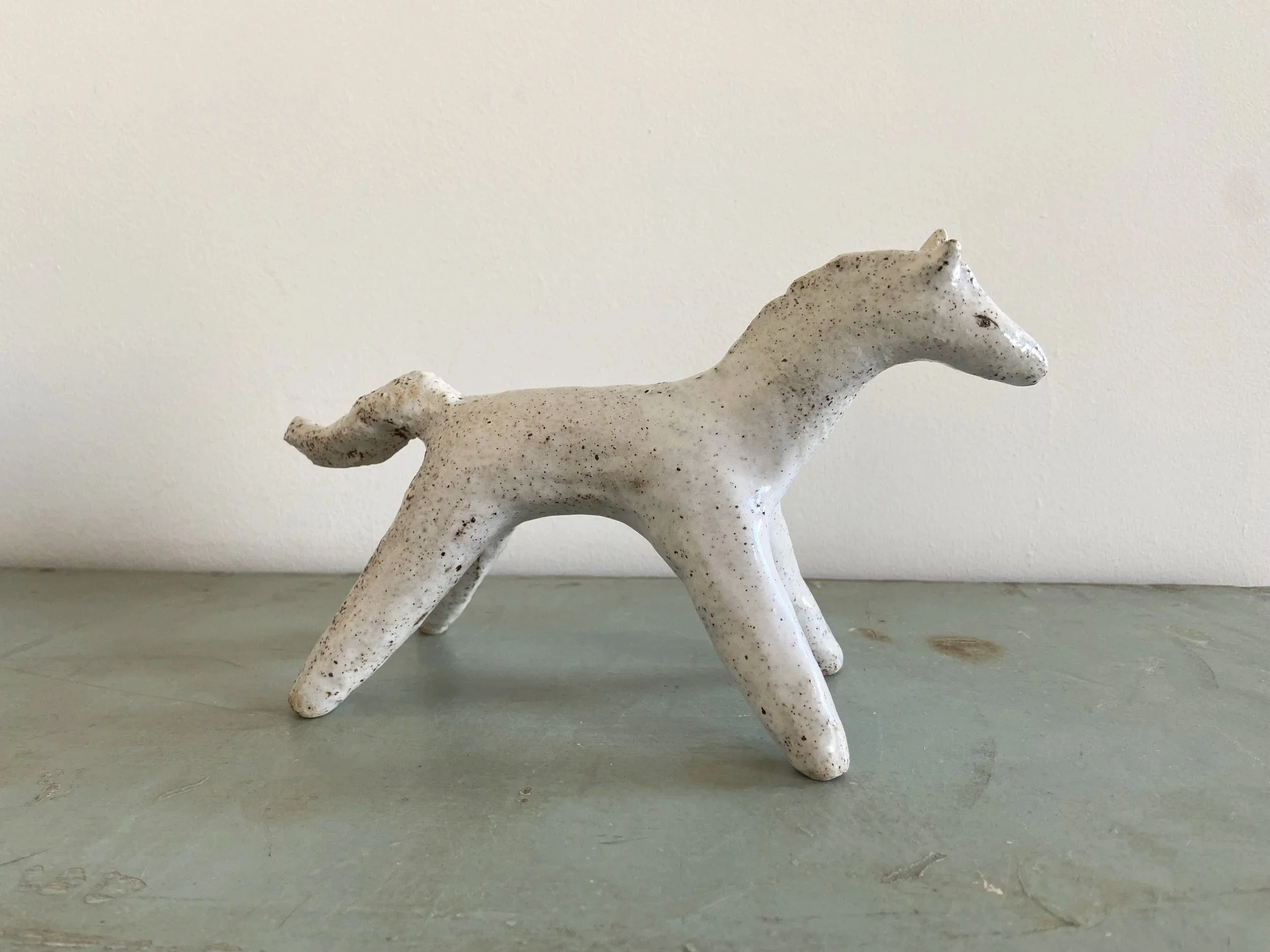 Ceramic horse by Charlotte Salt