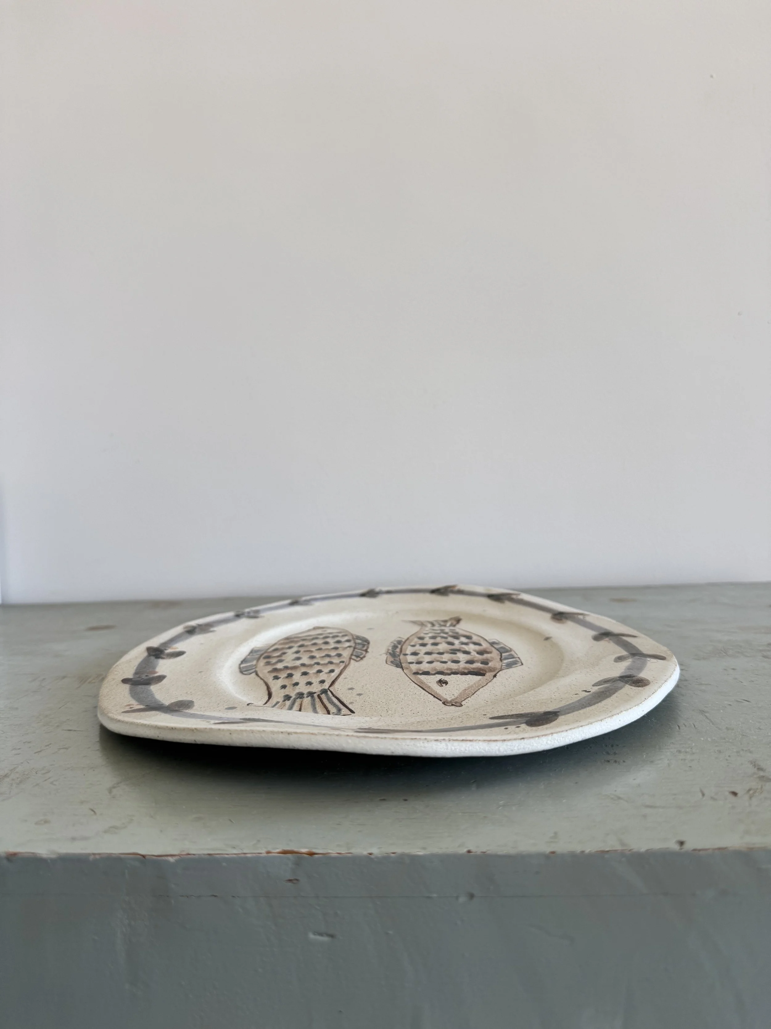 Handmade ceramic plates by Charlotte Salt