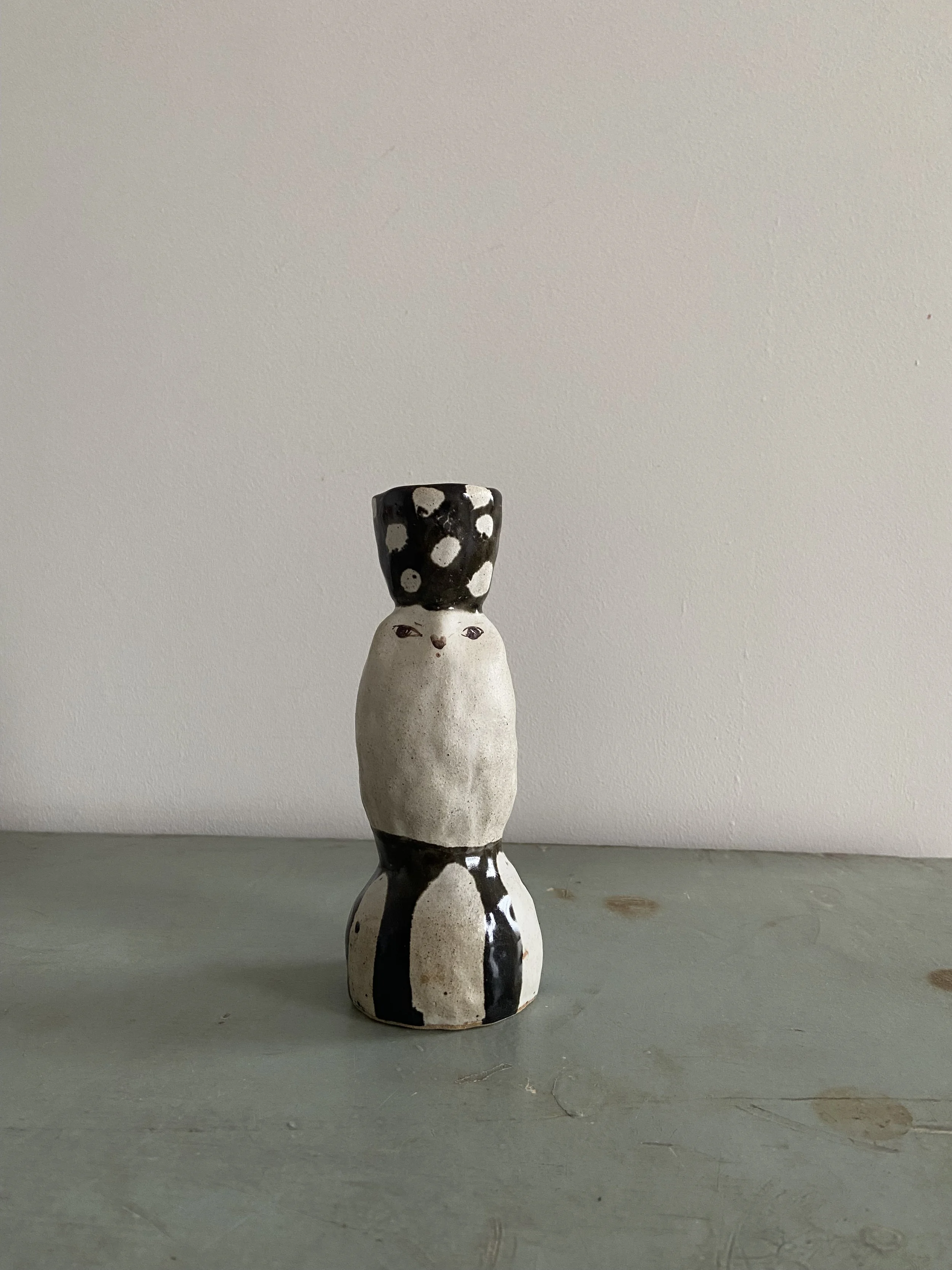 stoneware owls by Charlotte Salt