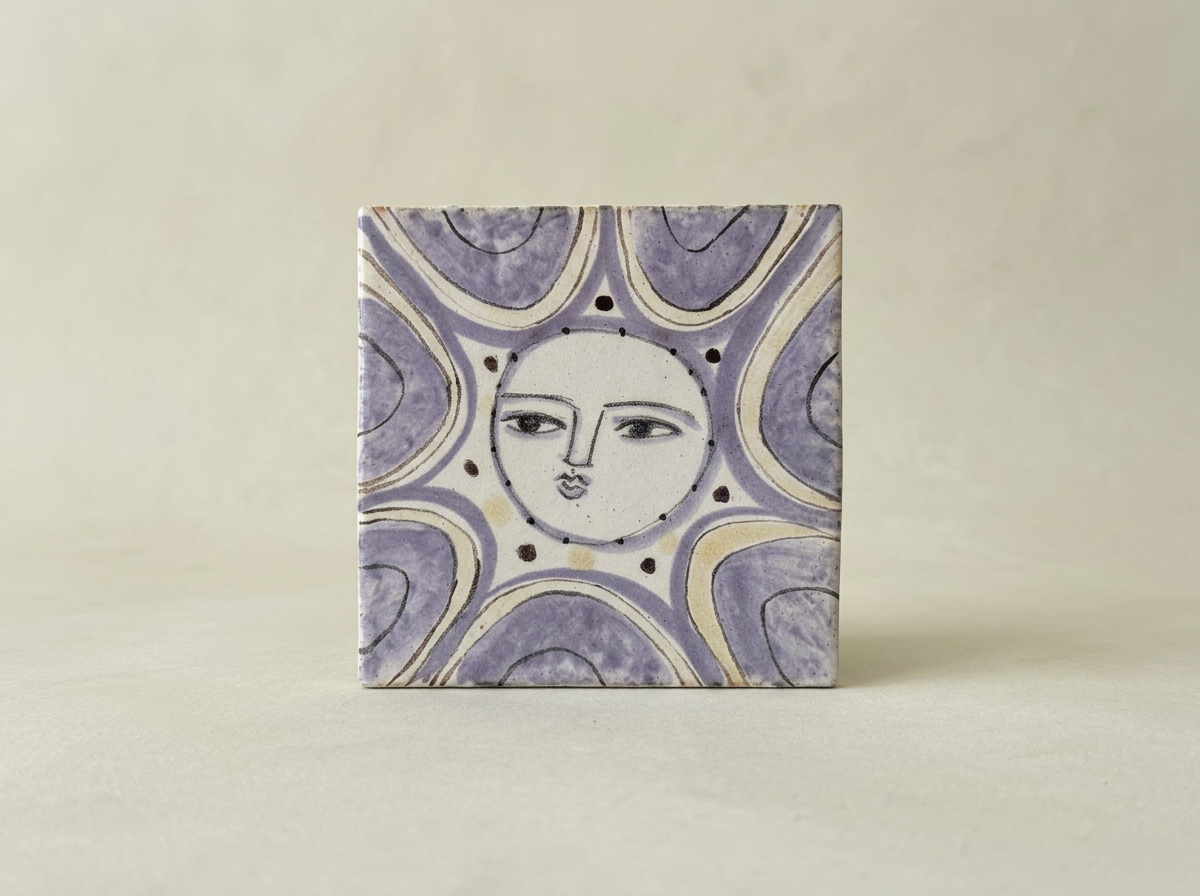 Large Lilac Sun Tile *SECONDS