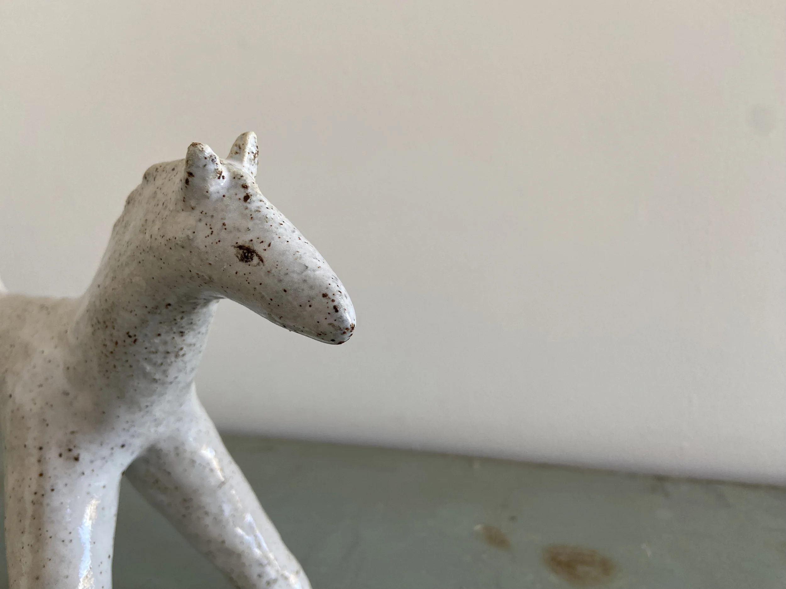 Ceramic horse by Charlotte Salt