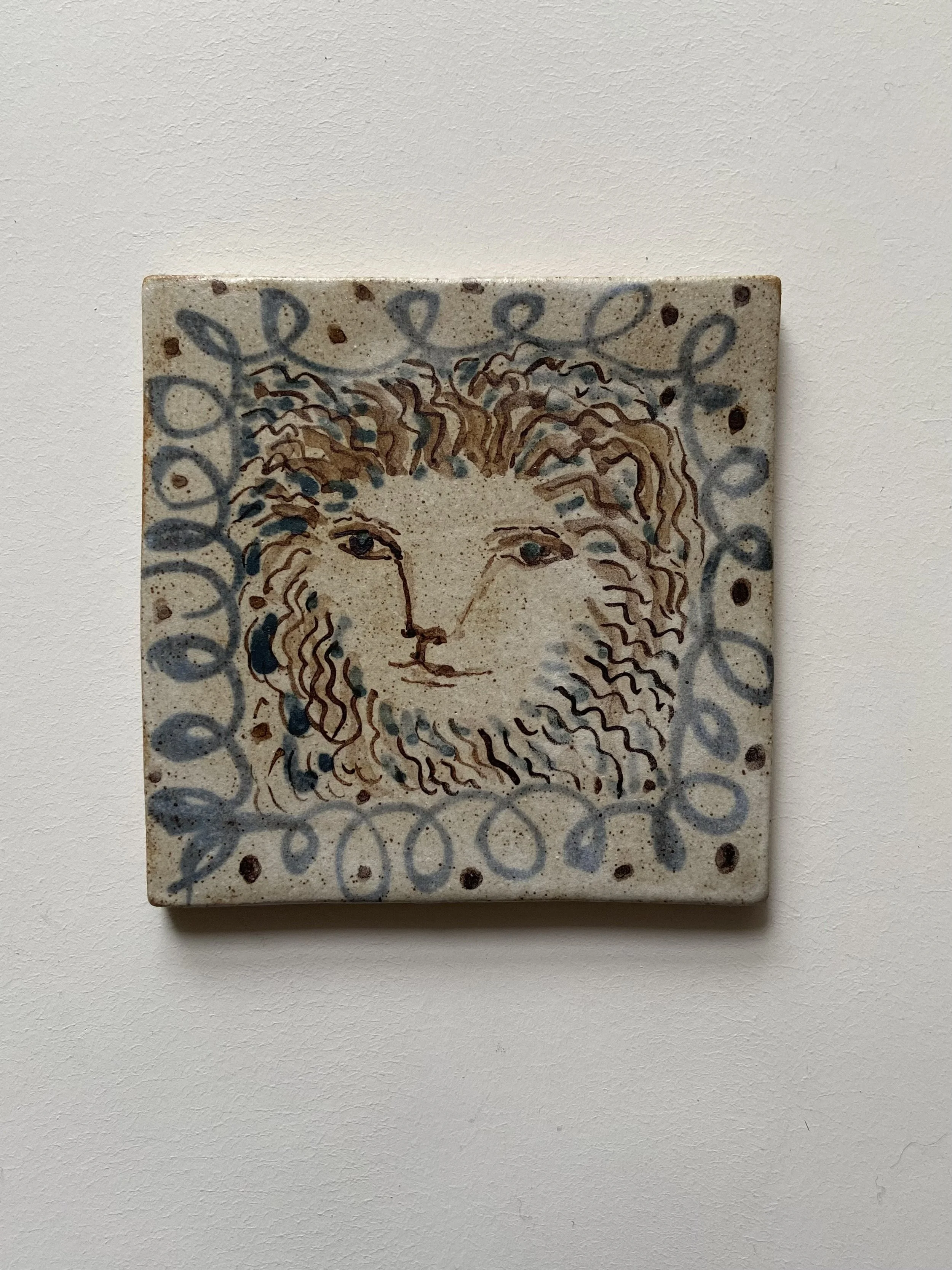 Whimsical Lion Tile