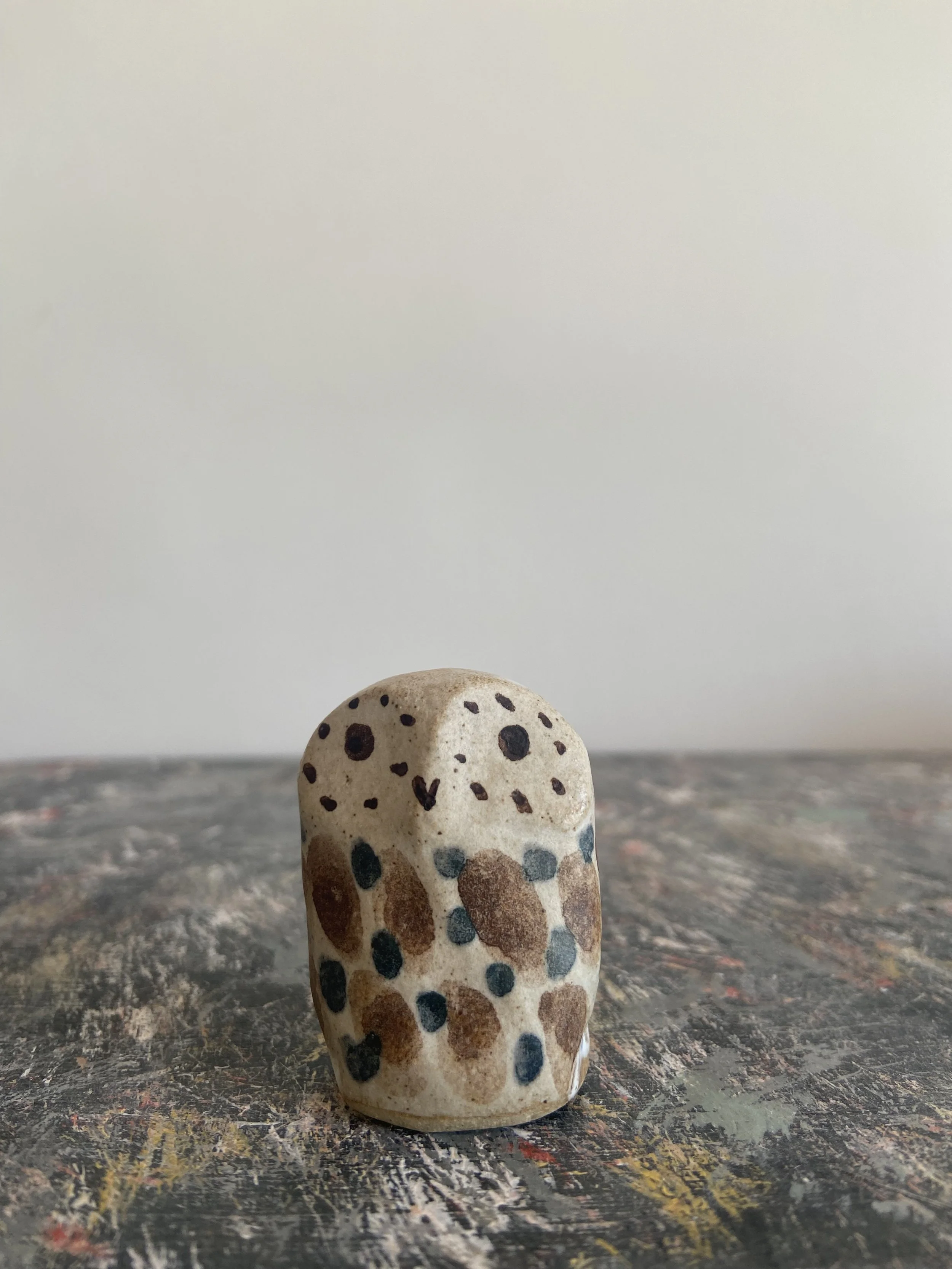 Handmade ceramic owls by Charlotte Salt