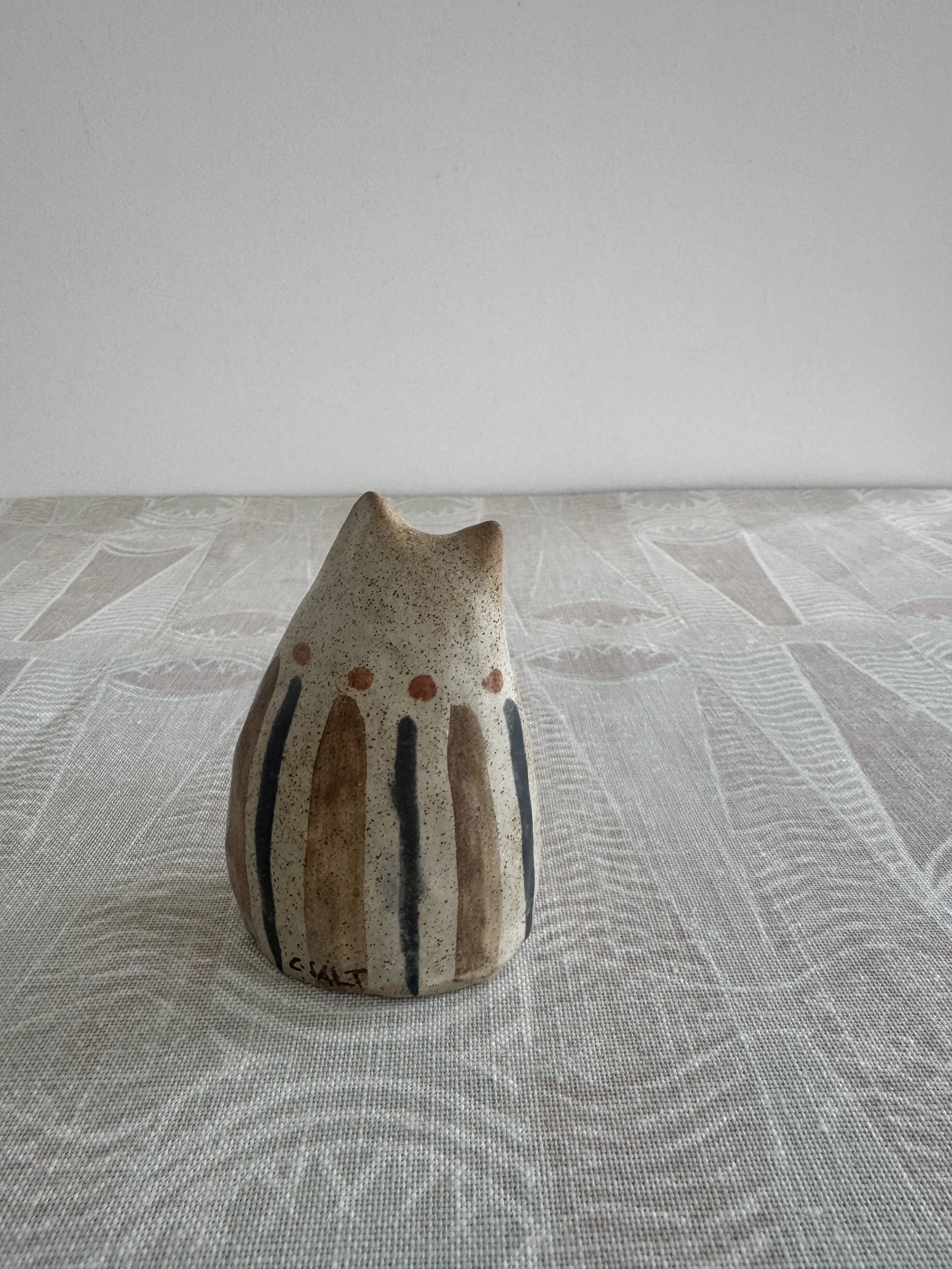 ceramic cats by Charlotte salt