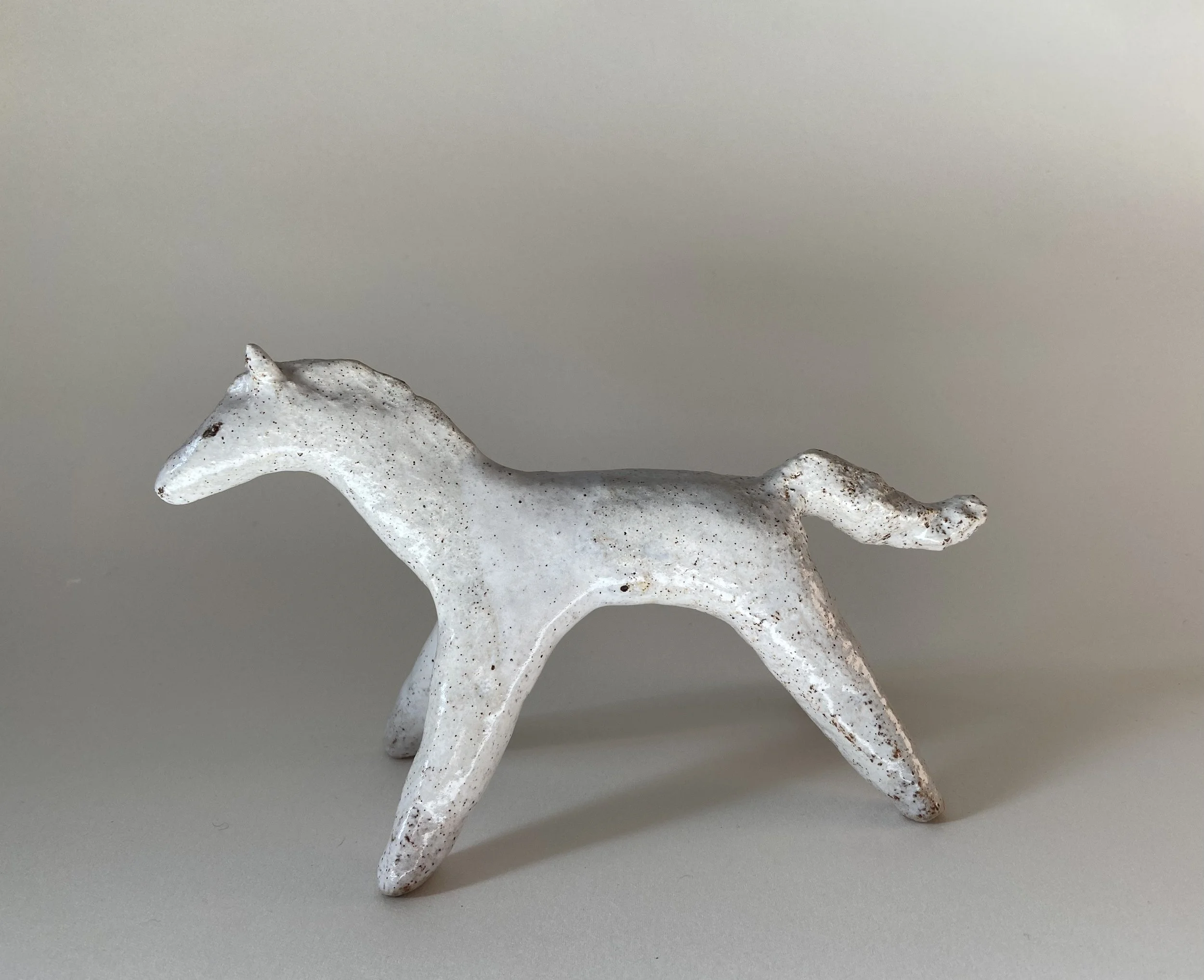 Ceramic horse by Charlotte Salt