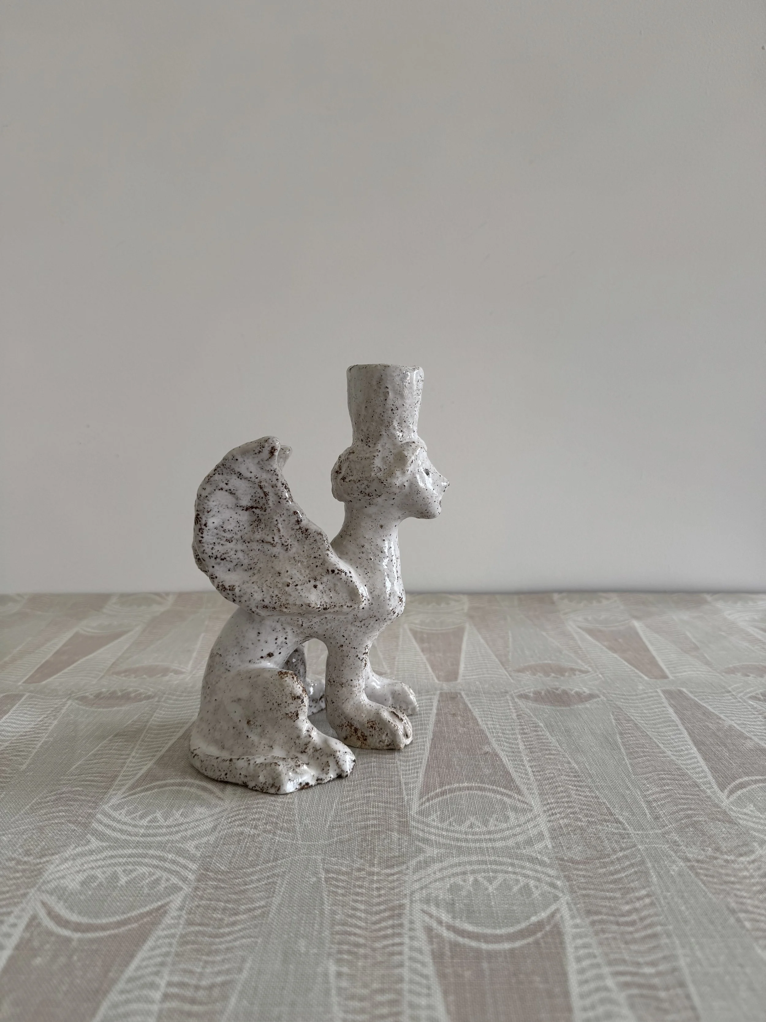 Ceramic sphinx by Charlotte Salt