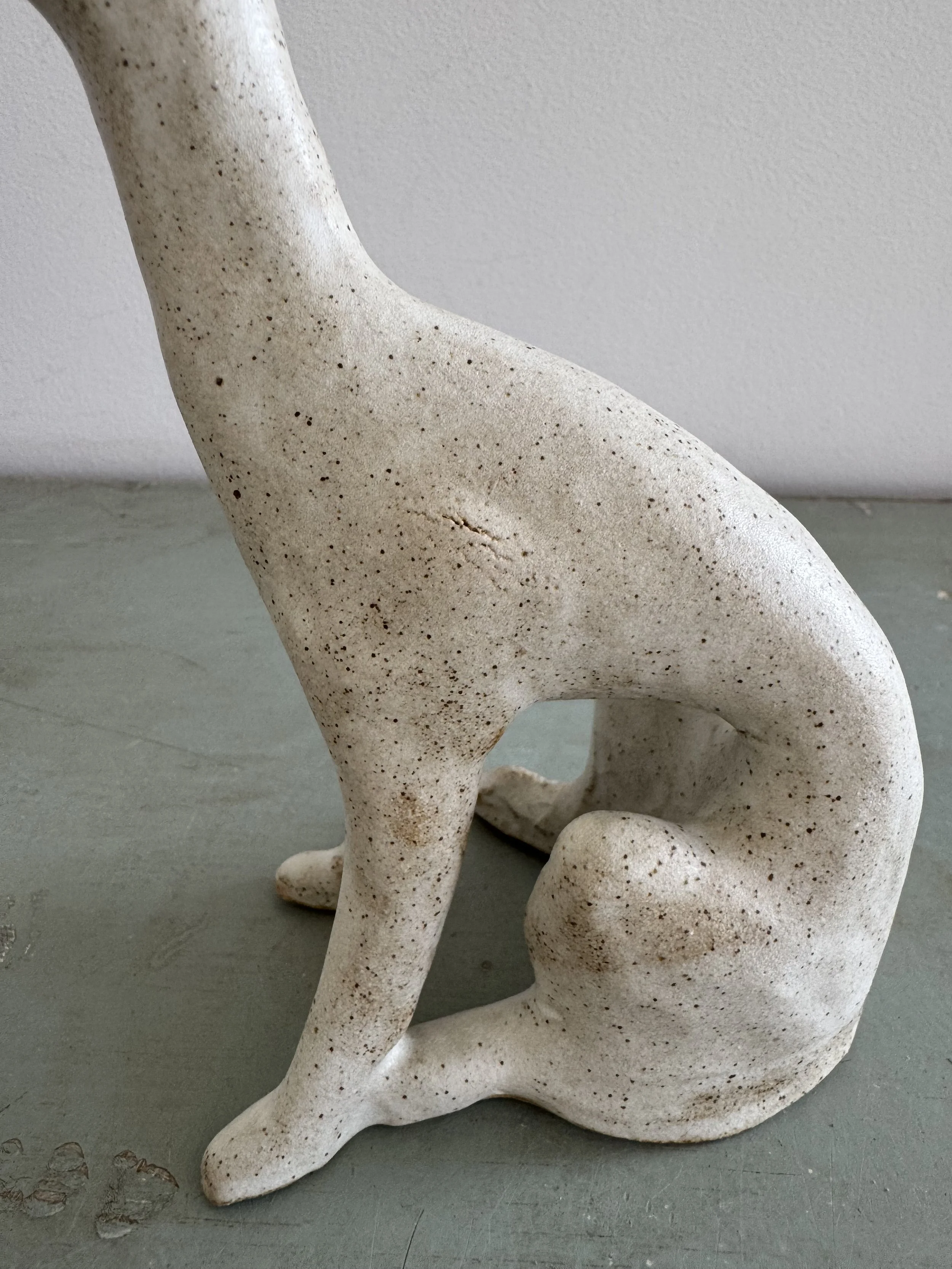 Stoneware hounds by Charlotte Salt
