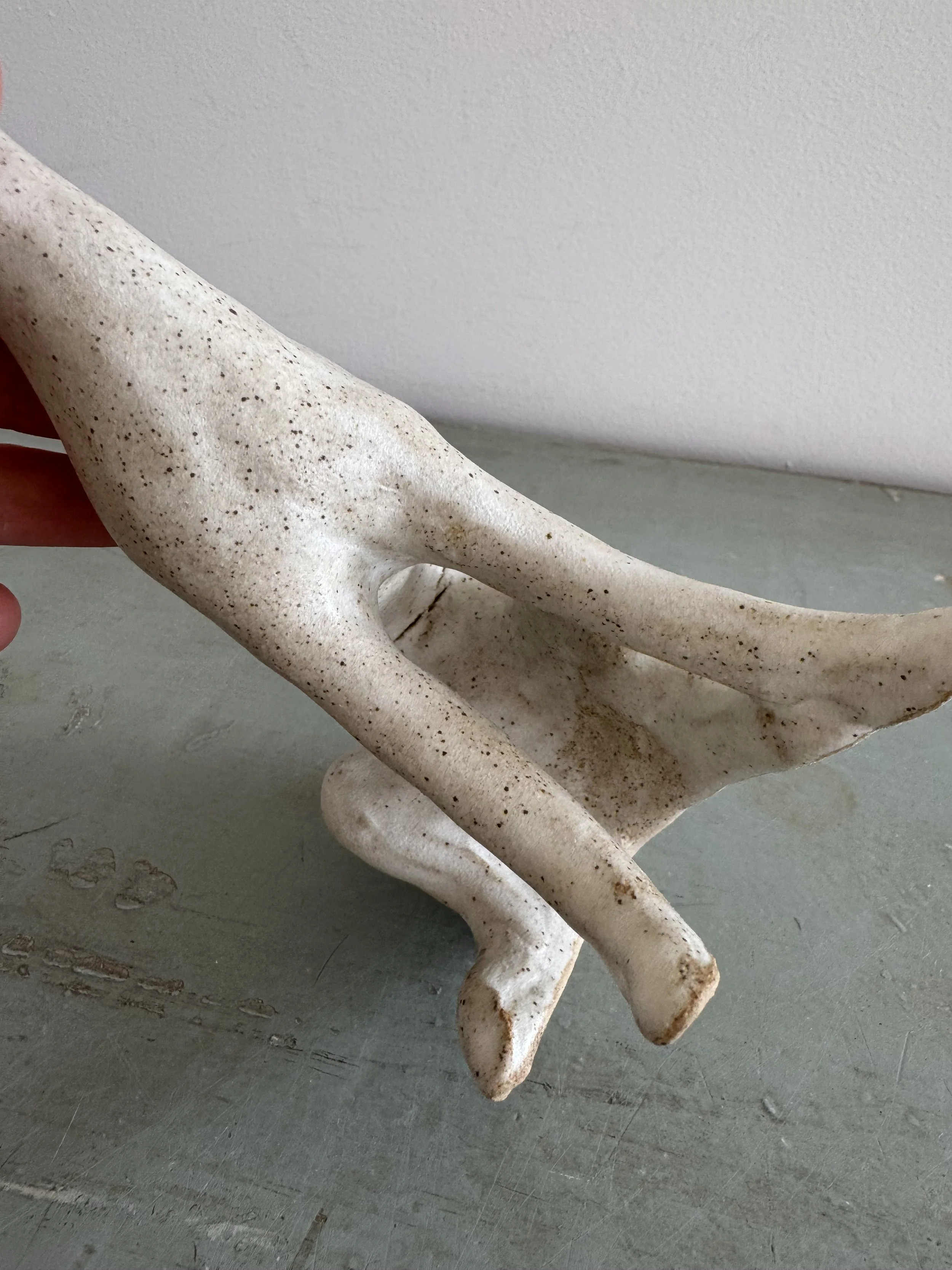 Stoneware hounds by Charlotte Salt