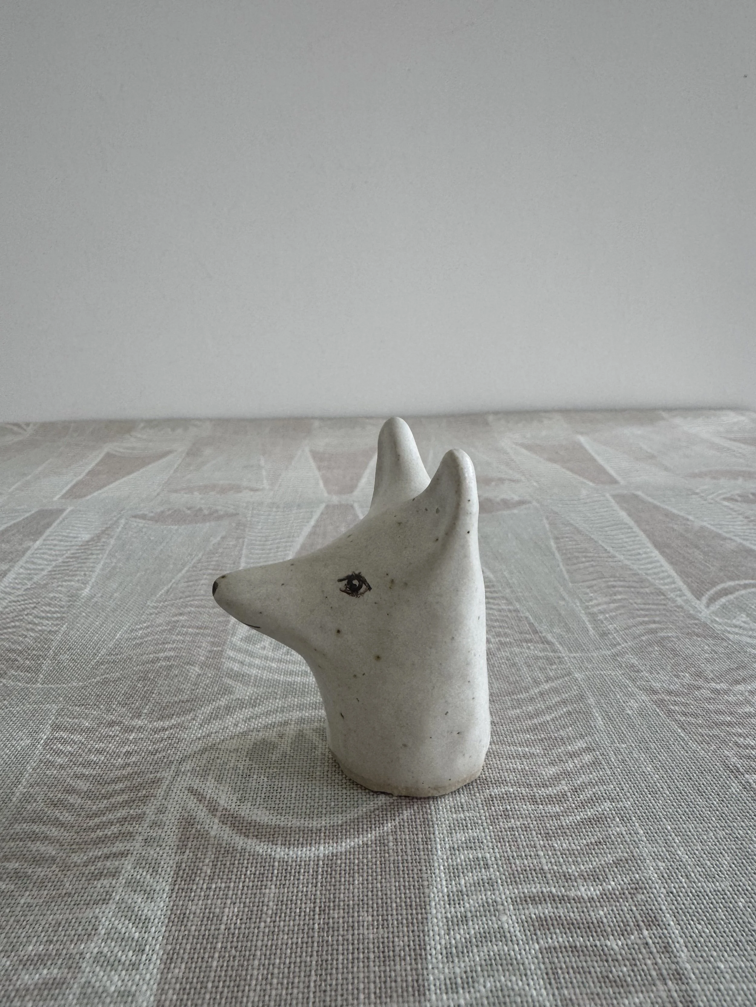 ceramic foxy type by Charlotte Salt