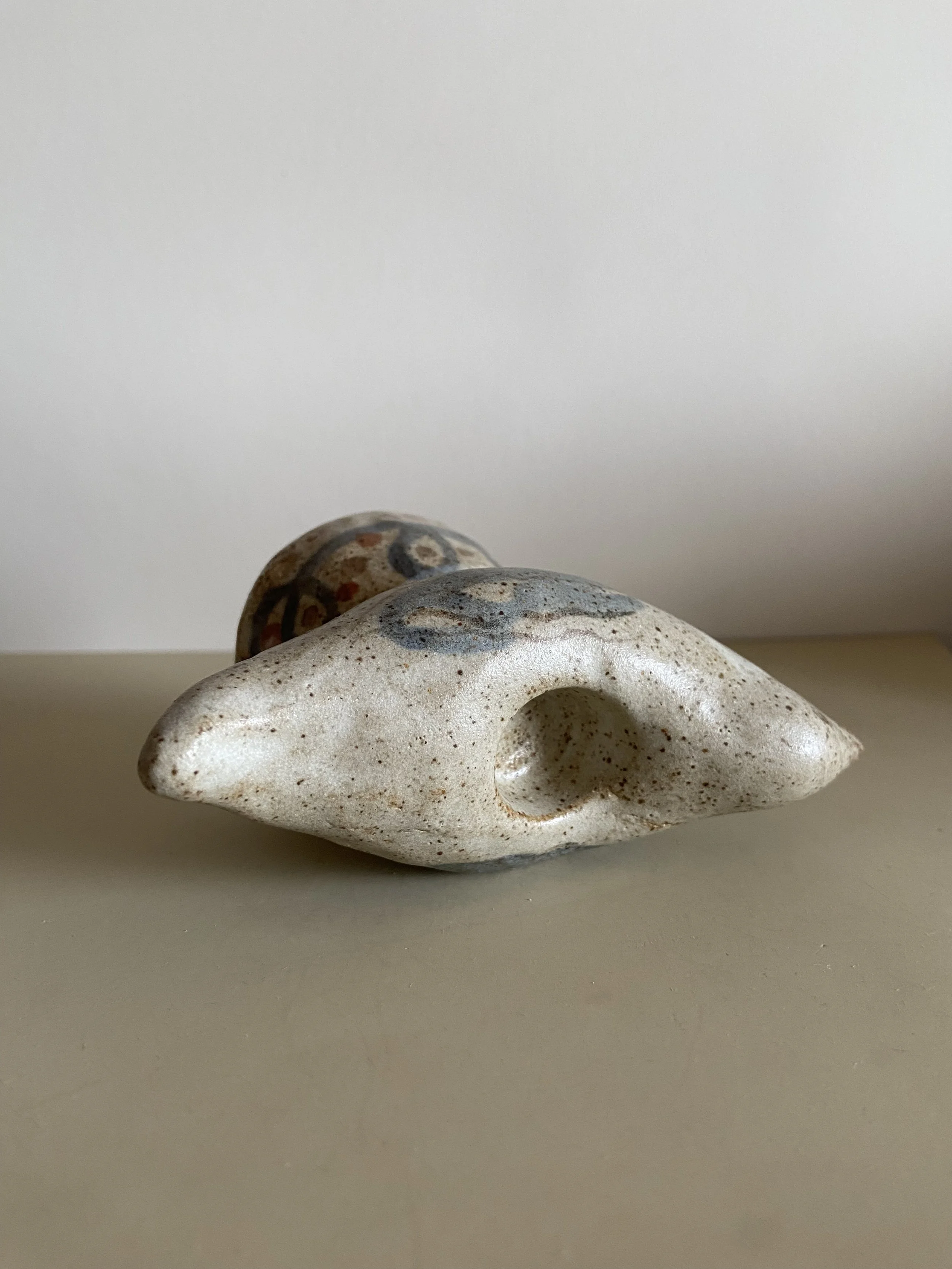 Ceramic bird candle holders by Charlotte Salt