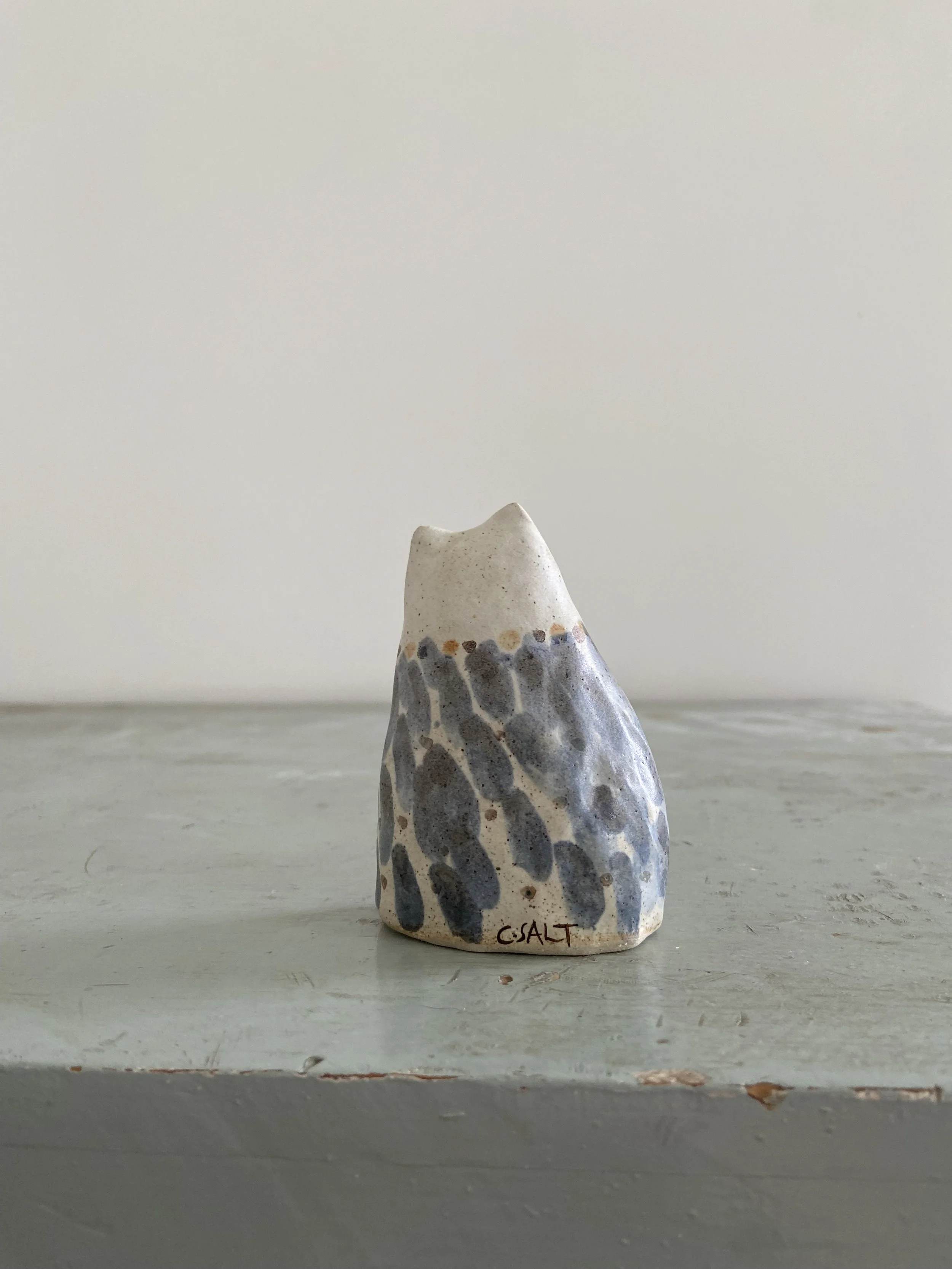 Handmade ceramic cats by Charlotte Salt