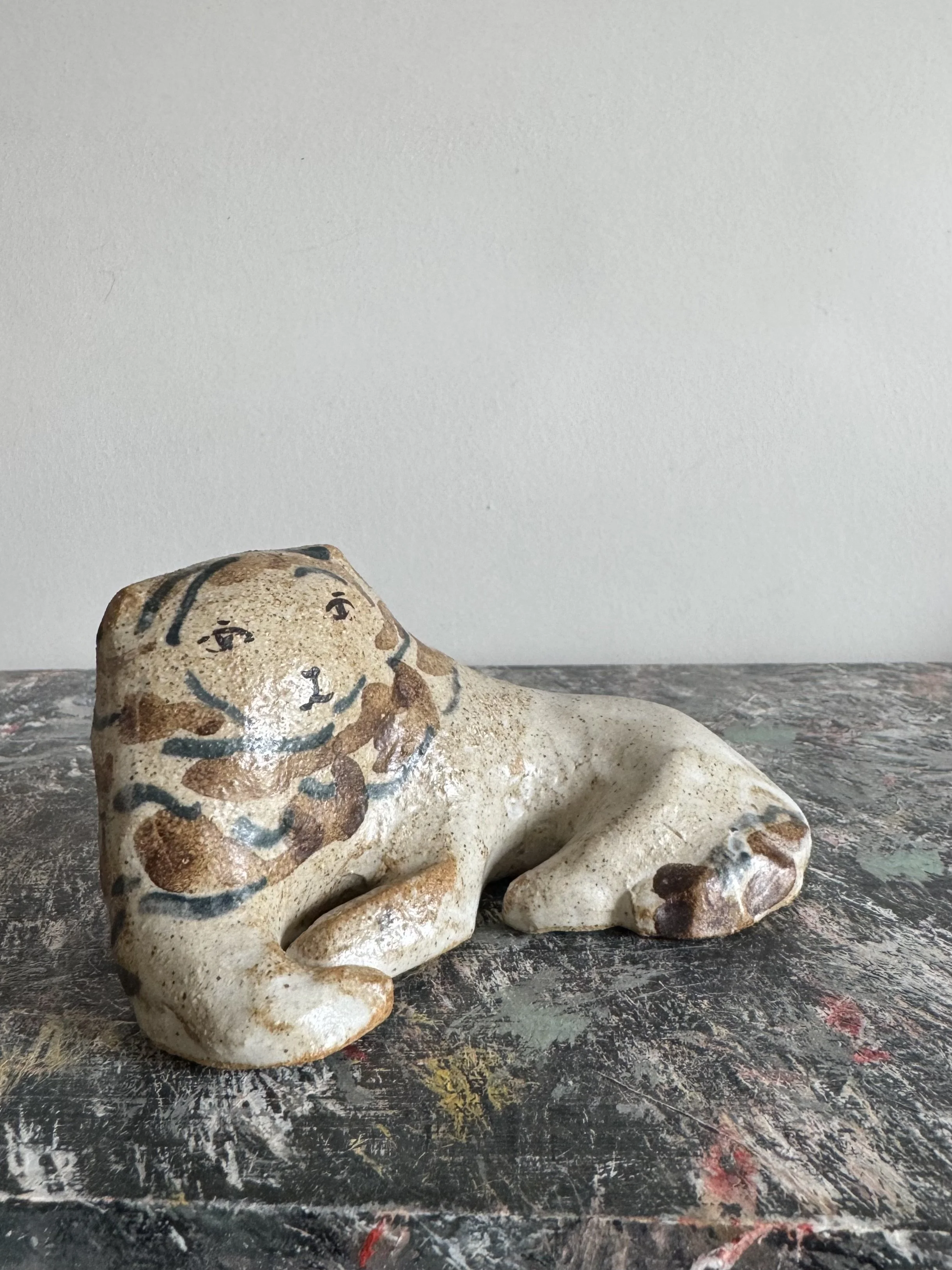 Ceramic Lions by Charlotte Salt